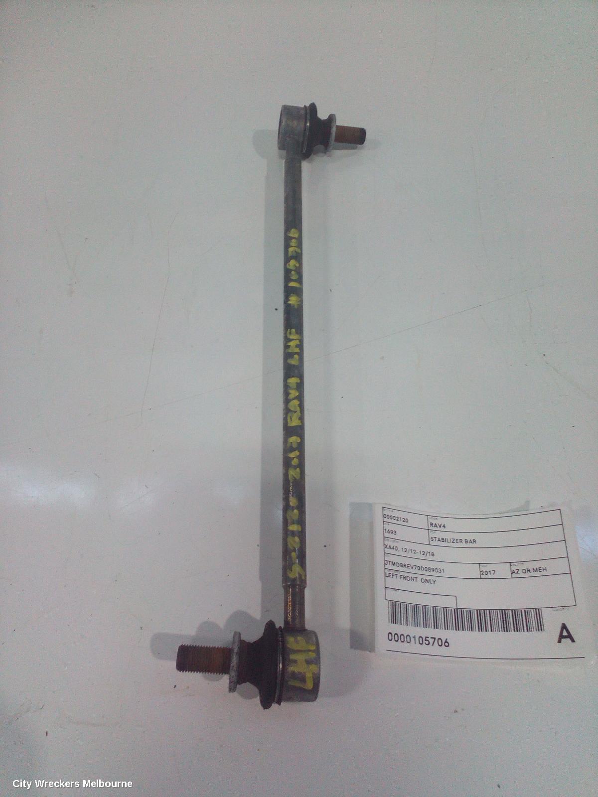 TOYOTA RAV4 STABILISER BAR, XA40, 12/2012 - 12/2018 - Image 2