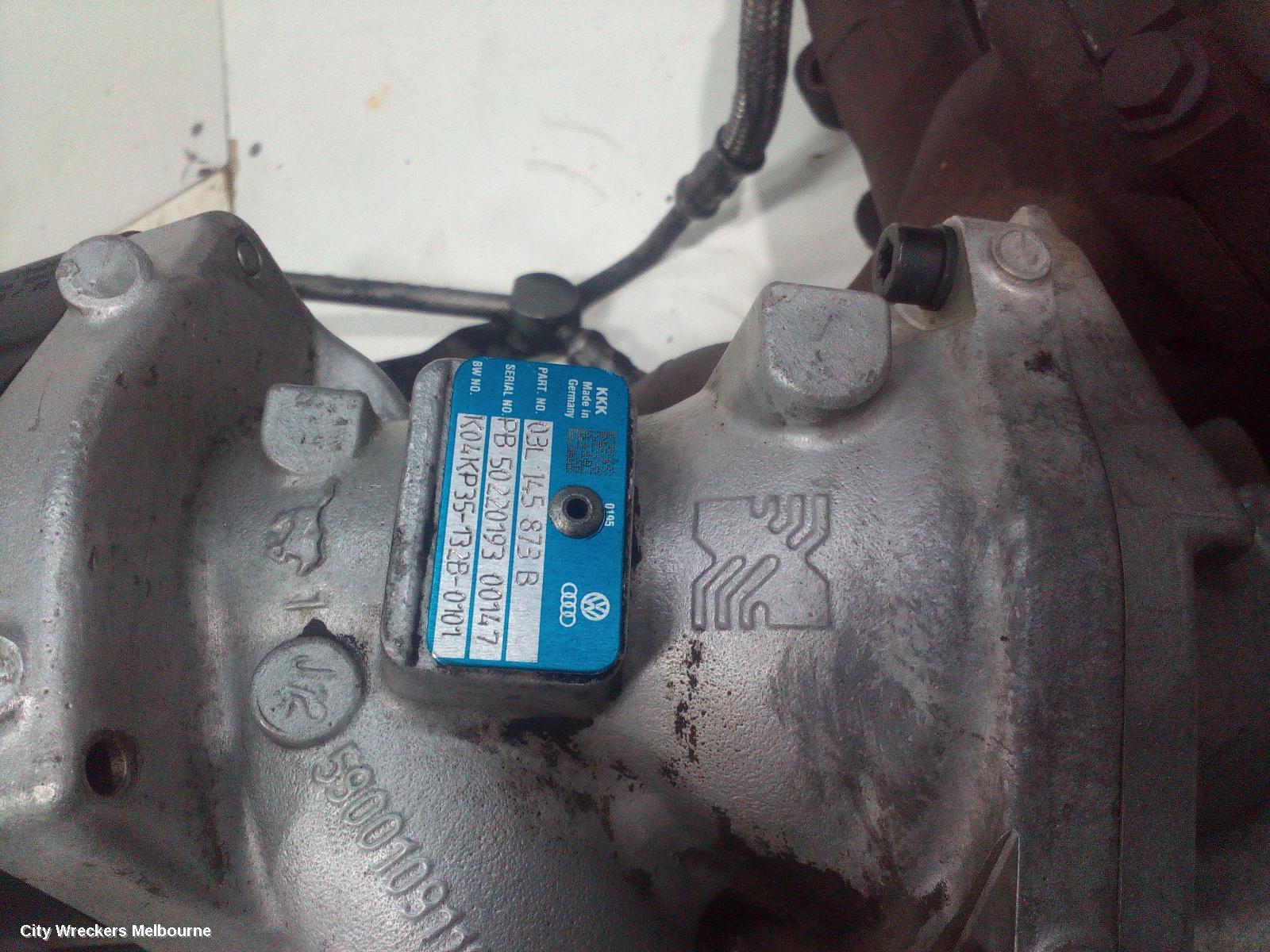 VOLKSWAGEN AMAROK TURBO SUPERCHARGER, LOWER TURBO ONLY, DIESEL, 2.0, CNEA/CSHA CODE, 2H, 12/2010 - Image 3