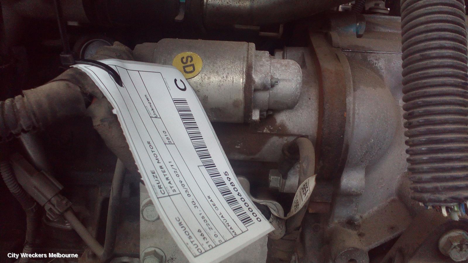 HOLDEN CRUZE STARTER, 2.0, Z20S1, JG, 03/2009 - 02/2011 - Image 1