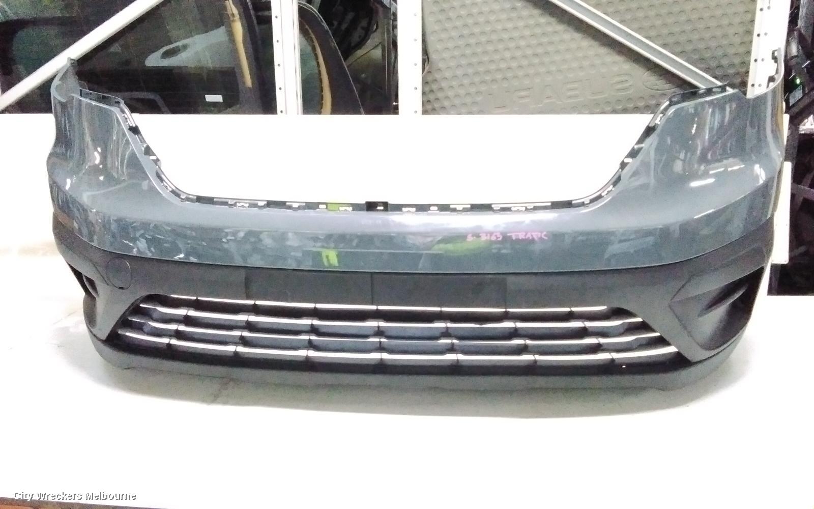 RENAULT TRAFIC FRONT BUMPER, X82, BUMPER BAR, NON PARK SENSOR TYPE, BLACK, 01/2022 ONWARDS - Image 1
