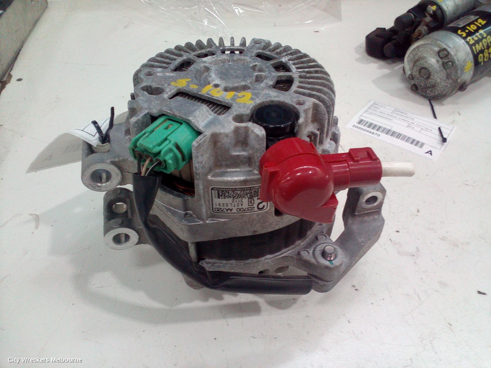 SUBARU IMPREZA ALTERNATOR, PETROL, 2.0, FB20, G4, 12/2011 - 10/2016 - Image 2