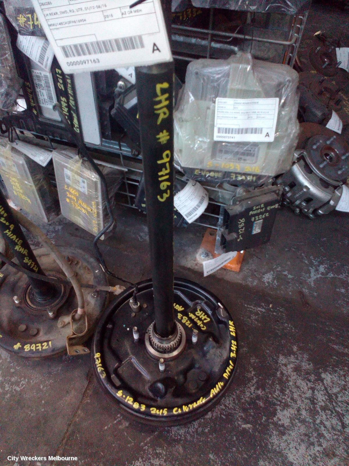 HOLDEN COLORADO AXLE, LH REAR, 2WD, RG, UTE, 01/2012 - 06/2016 - Image 2