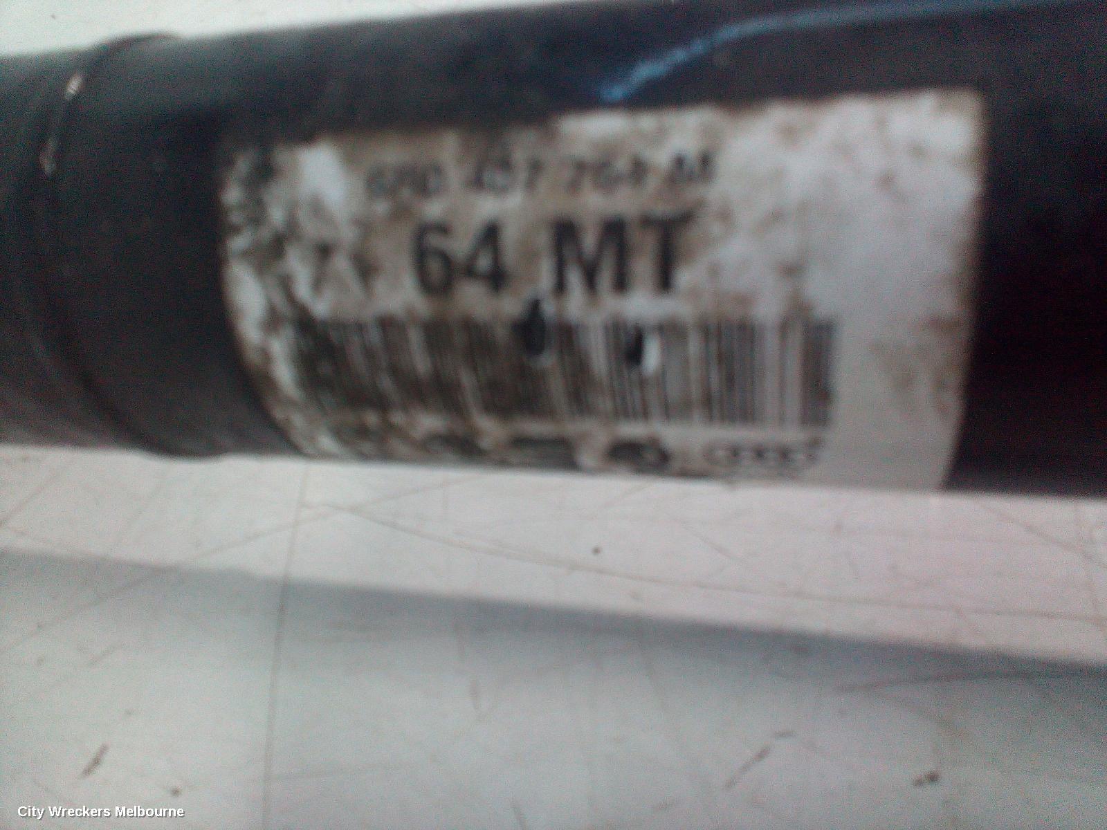 VOLKSWAGEN POLO RIGHT DRIVESHAFT, AUTO T/M, PETROL, 1.4, TURBO, 6R, 05/2010 - 05/2014 - Image 3