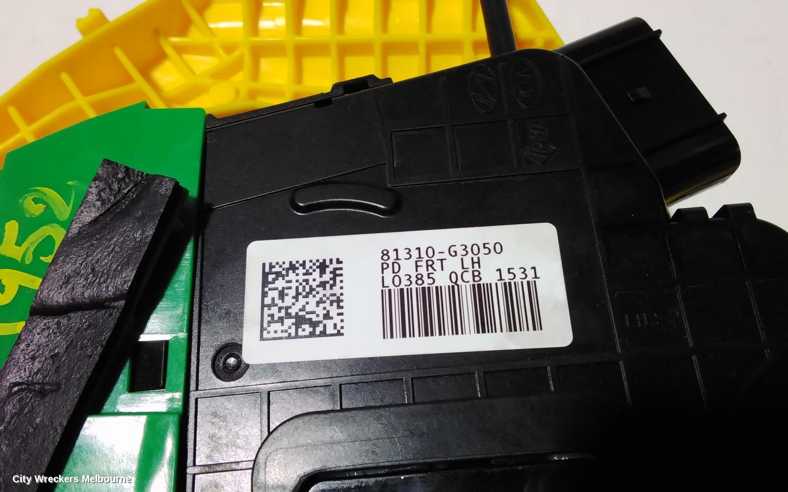 HYUNDAI I30 DOOR/BOOT/GATE LOCK, LEFT FRONT DOOR LOCK, PD, HATCH (S. KOREA VIN KMHH), STANDARD TYPE, 03/2017 ONWARDS - Image 3