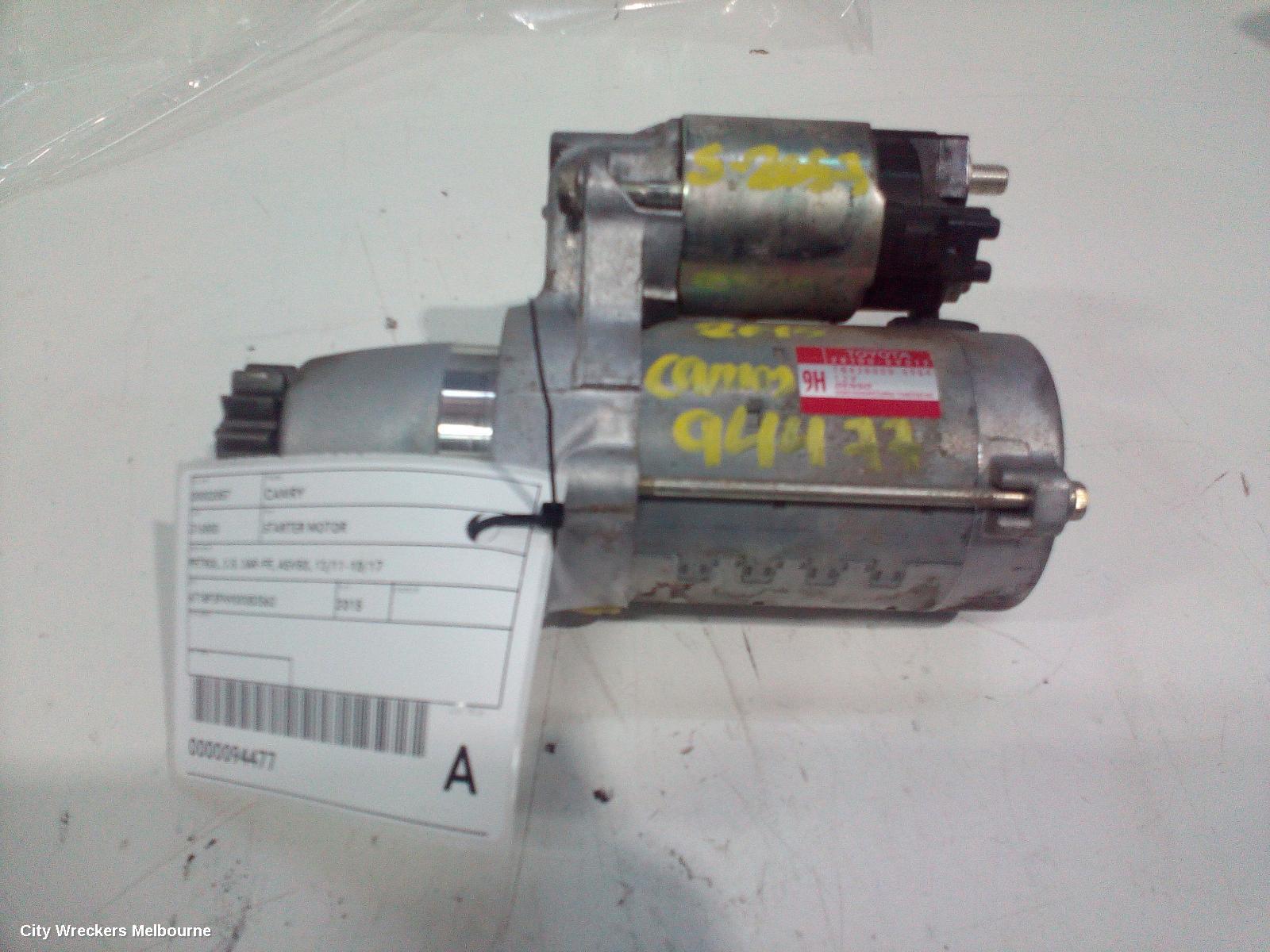 TOYOTA CAMRY STARTER, PETROL, 2.5, 2AR-FE, ASV50, 12/2011 - 10/2017 - Image 1