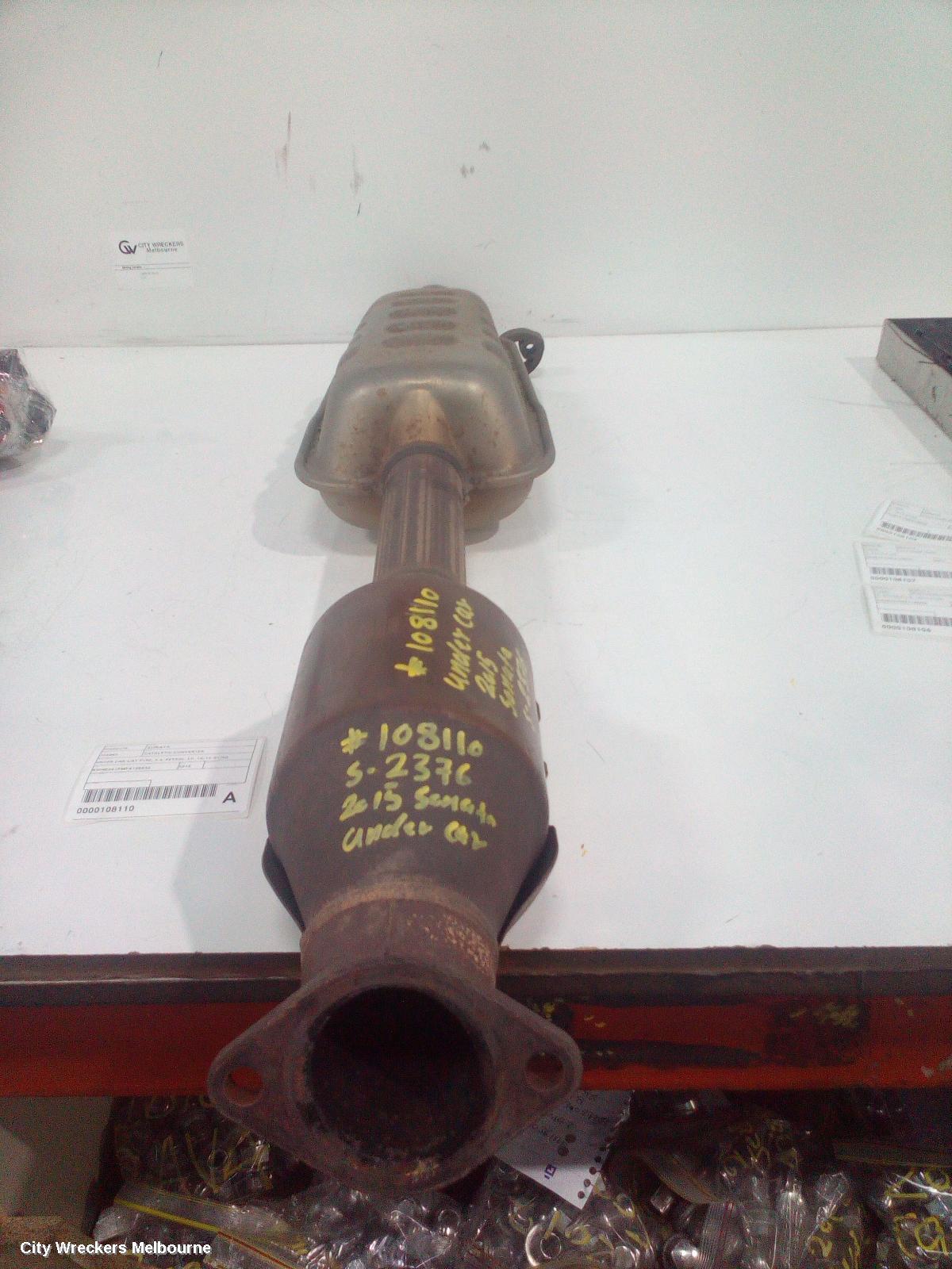 HYUNDAI SONATA CATALYTIC CONVERTER, UNDER CAR-CAT TYPE, 2.4, PETROL, LF, 10/2014 - 01/2020 - Image 1