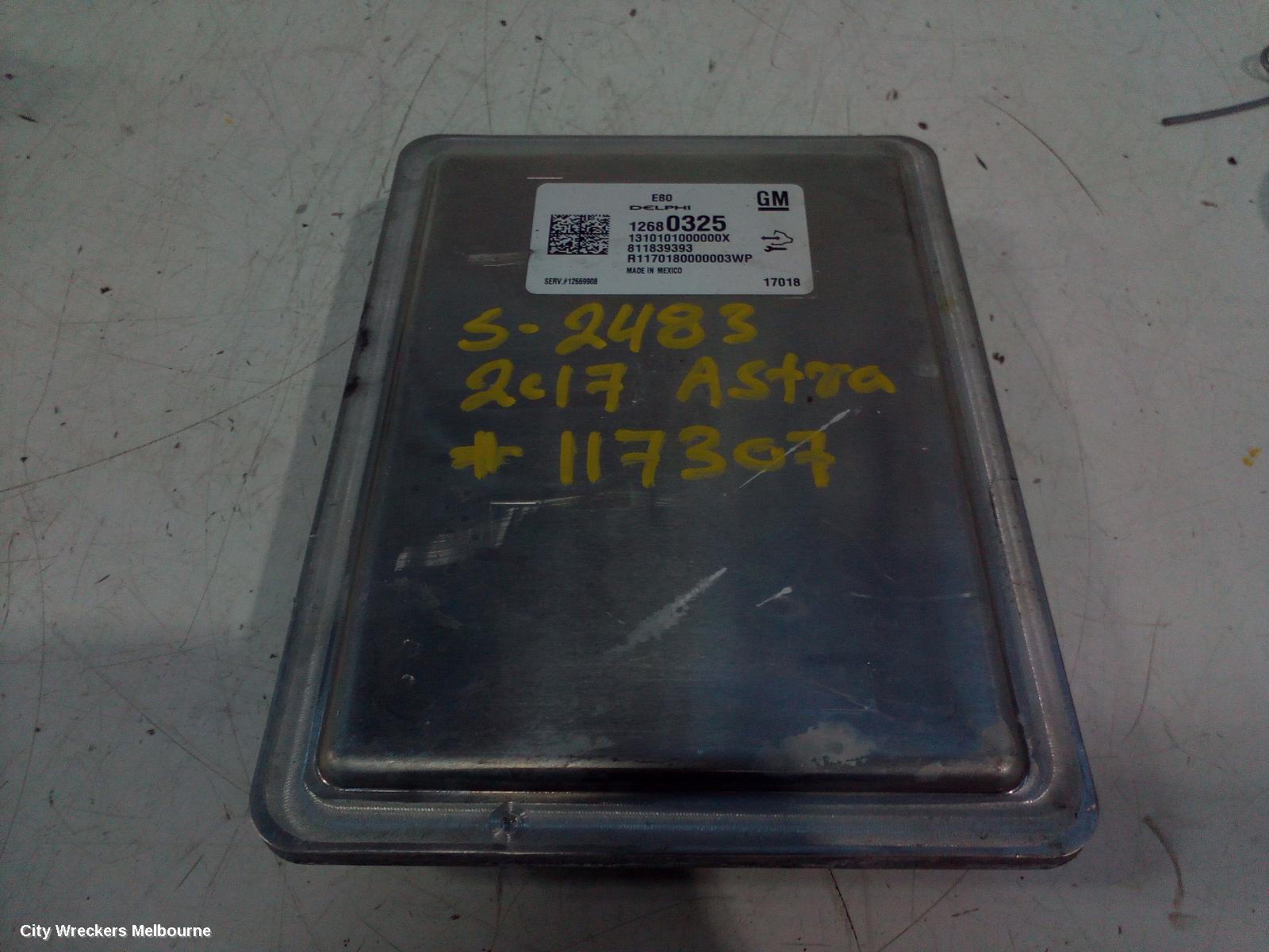 HOLDEN ASTRA ECU, ENGINE ECU, 1.4, PETROL, ECU ONLY, BK, 09/2016 ONWARDS - Image 1