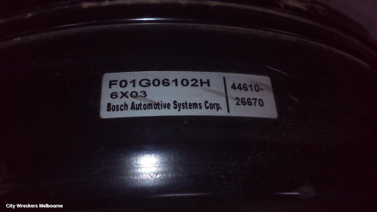 TOYOTA HIACE BRAKE BOOSTER, TRH, PETROL, 2.7, 2TR-FE, AUTO, 03/2005 - 10/2010 - Image 1