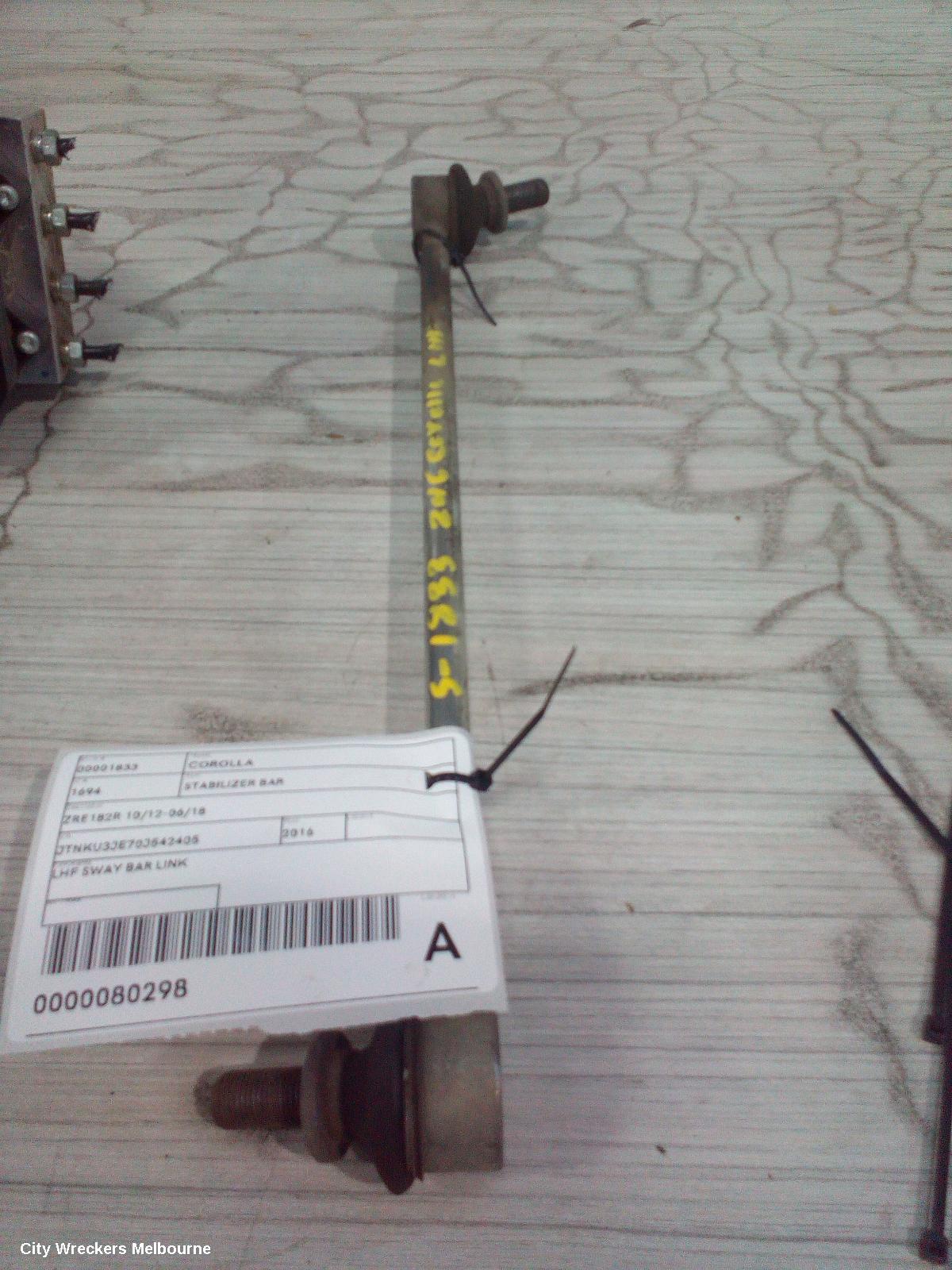 TOYOTA COROLLA STABILISER BAR, ZRE182R 10/2012 - 06/2018 - Image 1
