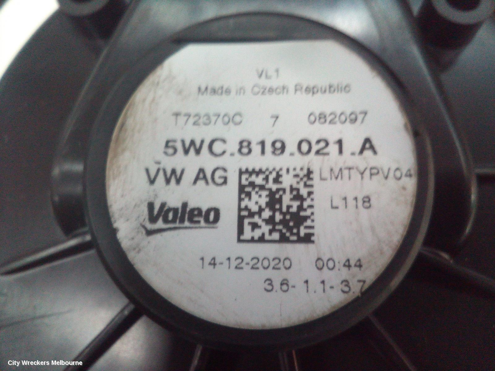 VOLKSWAGEN TIGUAN HEATER FAN MOTOR, 5NA, 06/2016 - 02/2024 - Image 2