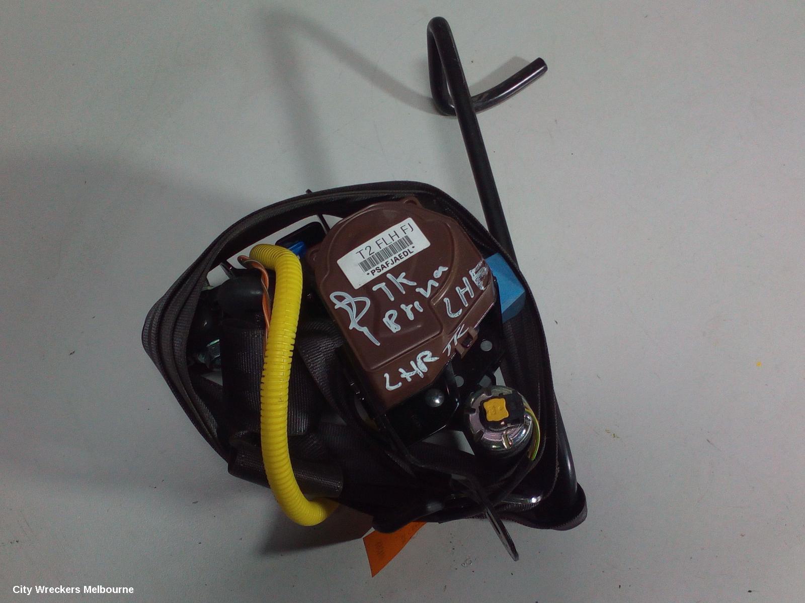 HOLDEN BARINA SEATBELT/STALK, LH FRONT, SEAT BELT ONLY, 5DR HATCH, TK, 12/2005 - 06/2008 - Image 1