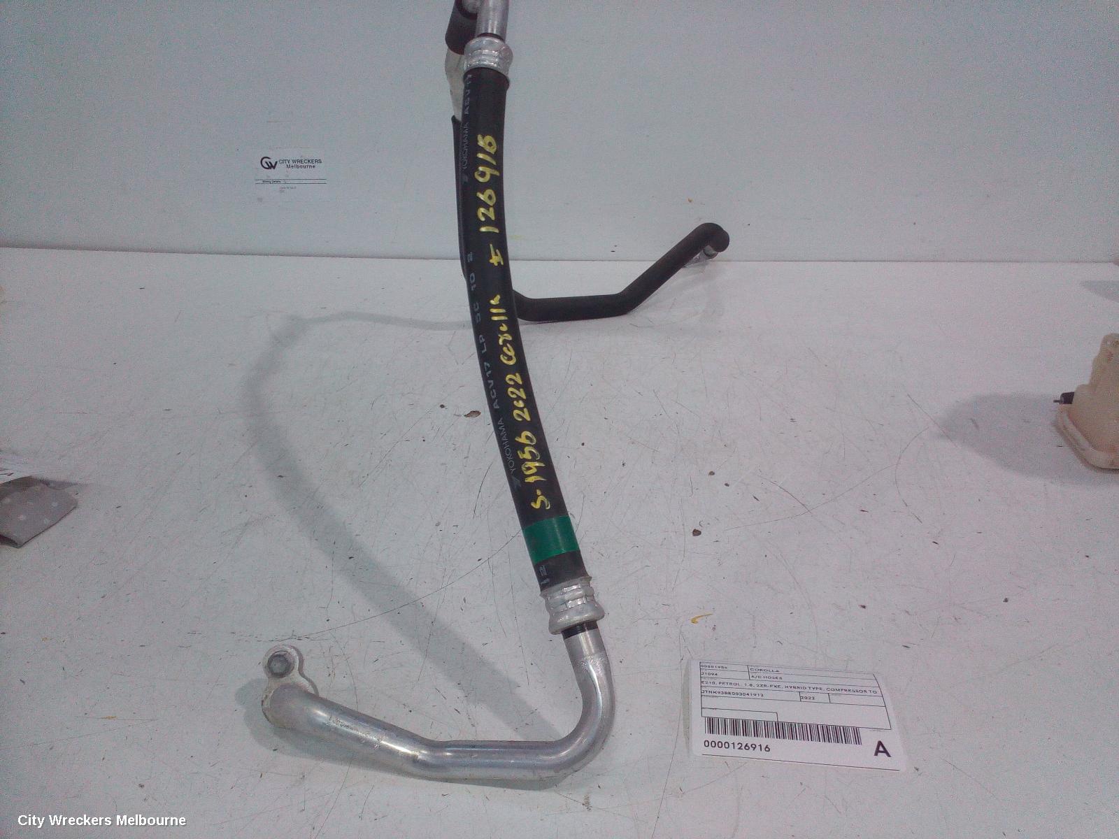 TOYOTA COROLLA A/C HOSES, E210, PETROL, 1.8, 2ZR-FXE, HYBRID TYPE, COMPRESSOR TO EVAPORATOR, 07/2018 ONWARDS - Image 1