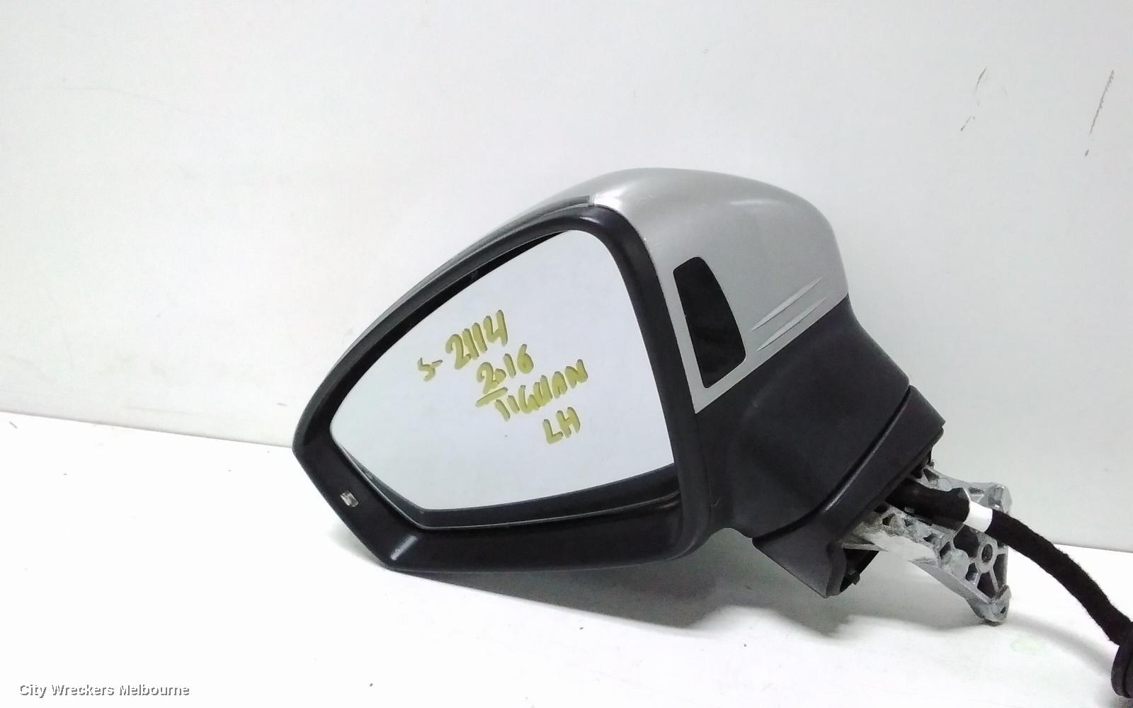 VOLKSWAGEN TIGUAN LEFT DOOR MIRROR, 5NA, POWER FOLD, W/ SIDE ASSIST & CAMERA TYPE (6XQ/KA6), 06/2016 - 02/2021 - Image 2