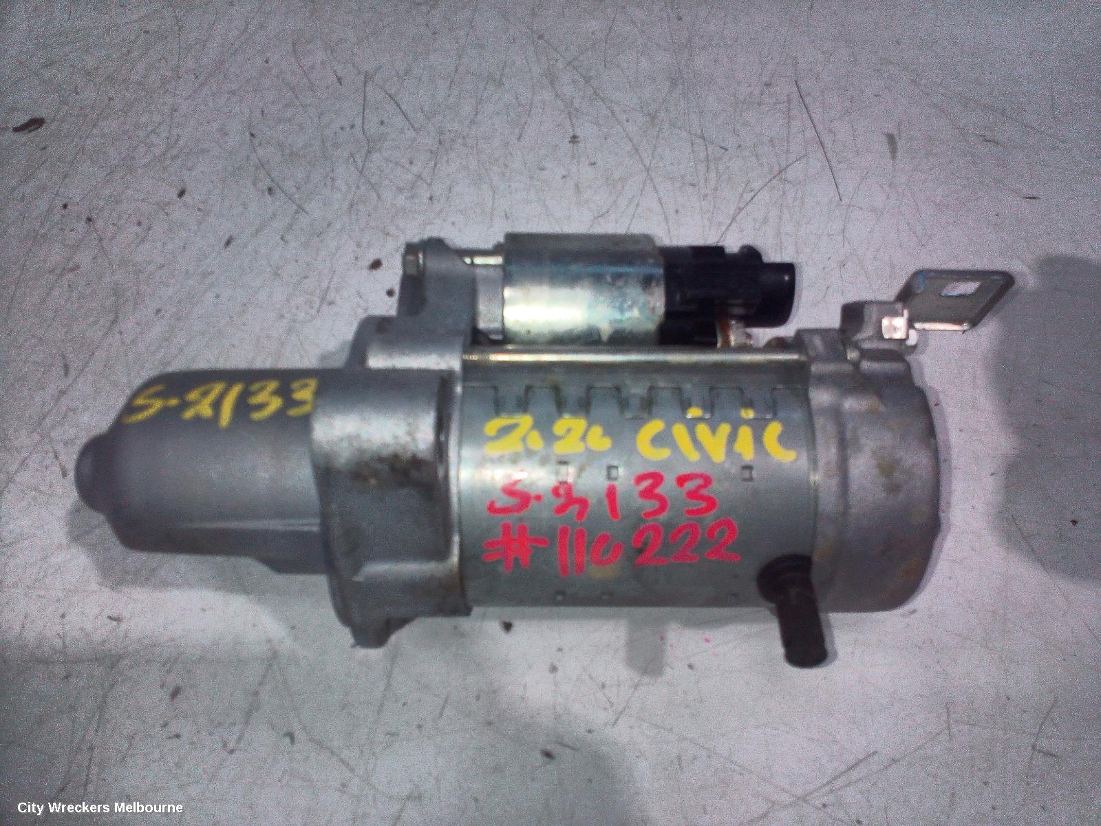 HONDA CIVIC STARTER, PETROL, 1.5, 10TH GEN, 05/2016 - 08/2021 - Image 3