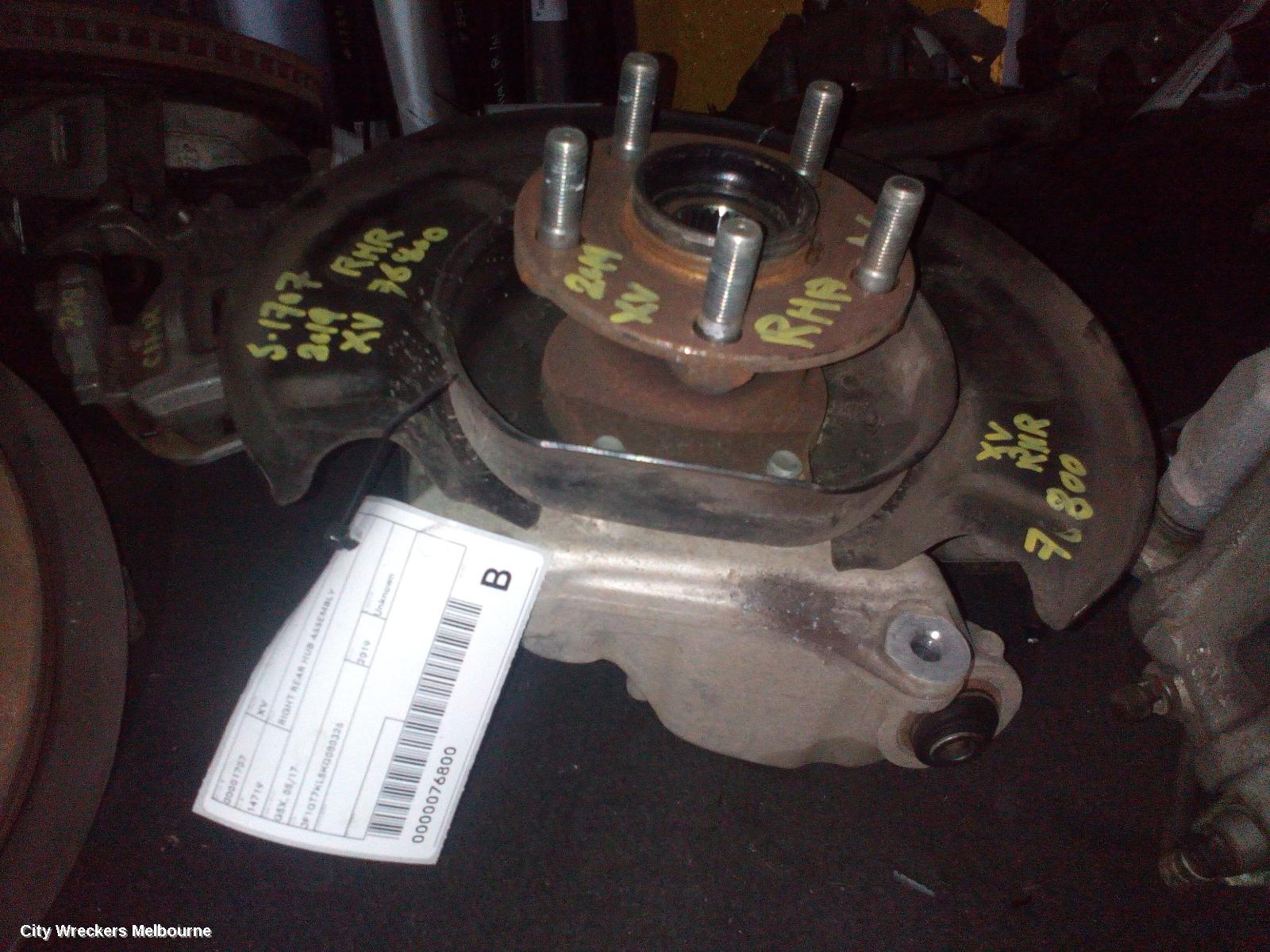 SUBARU XV RIGHT REAR HUB ASSEMBLY, G5X, 03/2017 - 06/2023 - Image 2
