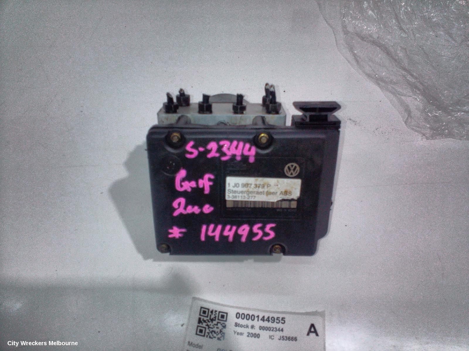 VOLKSWAGEN GOLF ABS PUMP/MODULATOR, GEN 4, ON MOTOR P/N 1J0614117D, 09/1998 - 06/2004 - Image 1