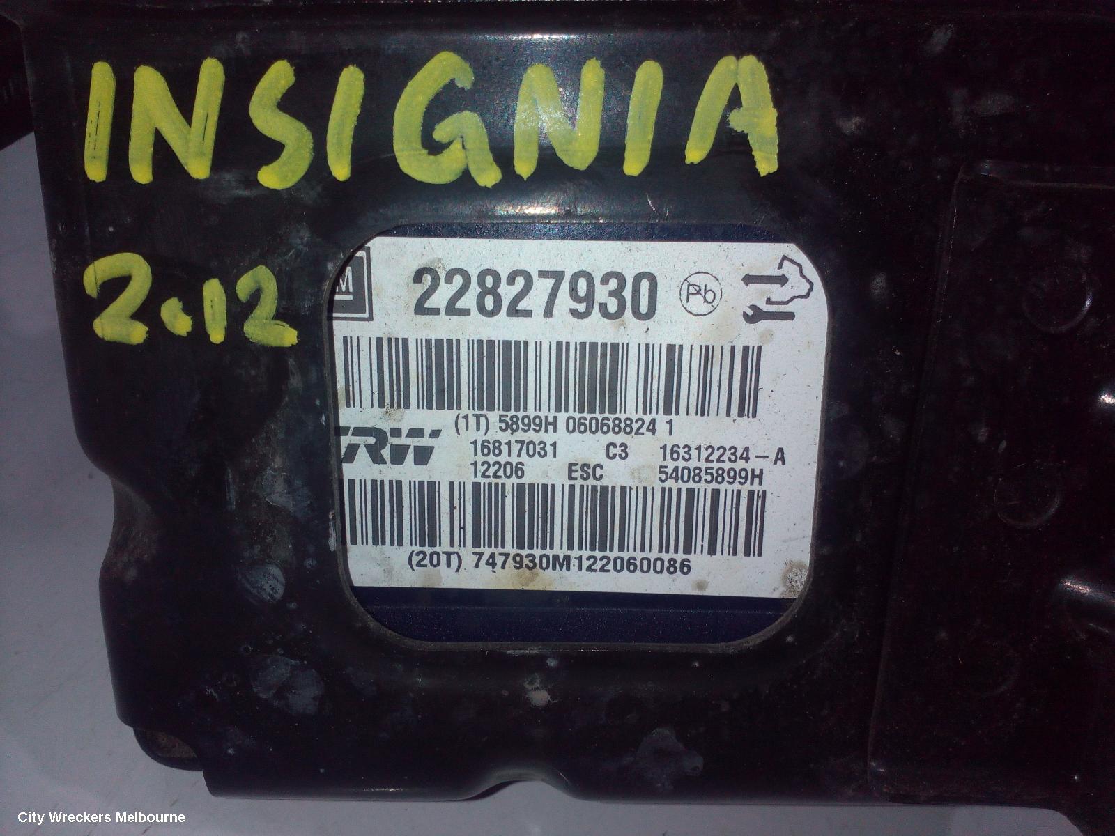 OPEL INSIGNIA ABS PUMP/MODULATOR, 09/2012 - 12/2013 - Image 2