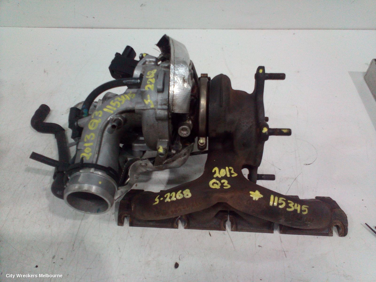 AUDI Q3 TURBO SUPERCHARGER, PETROL, 2.0, CCZC CODE, 8U, 03/2012 ONWARDS - Image 2