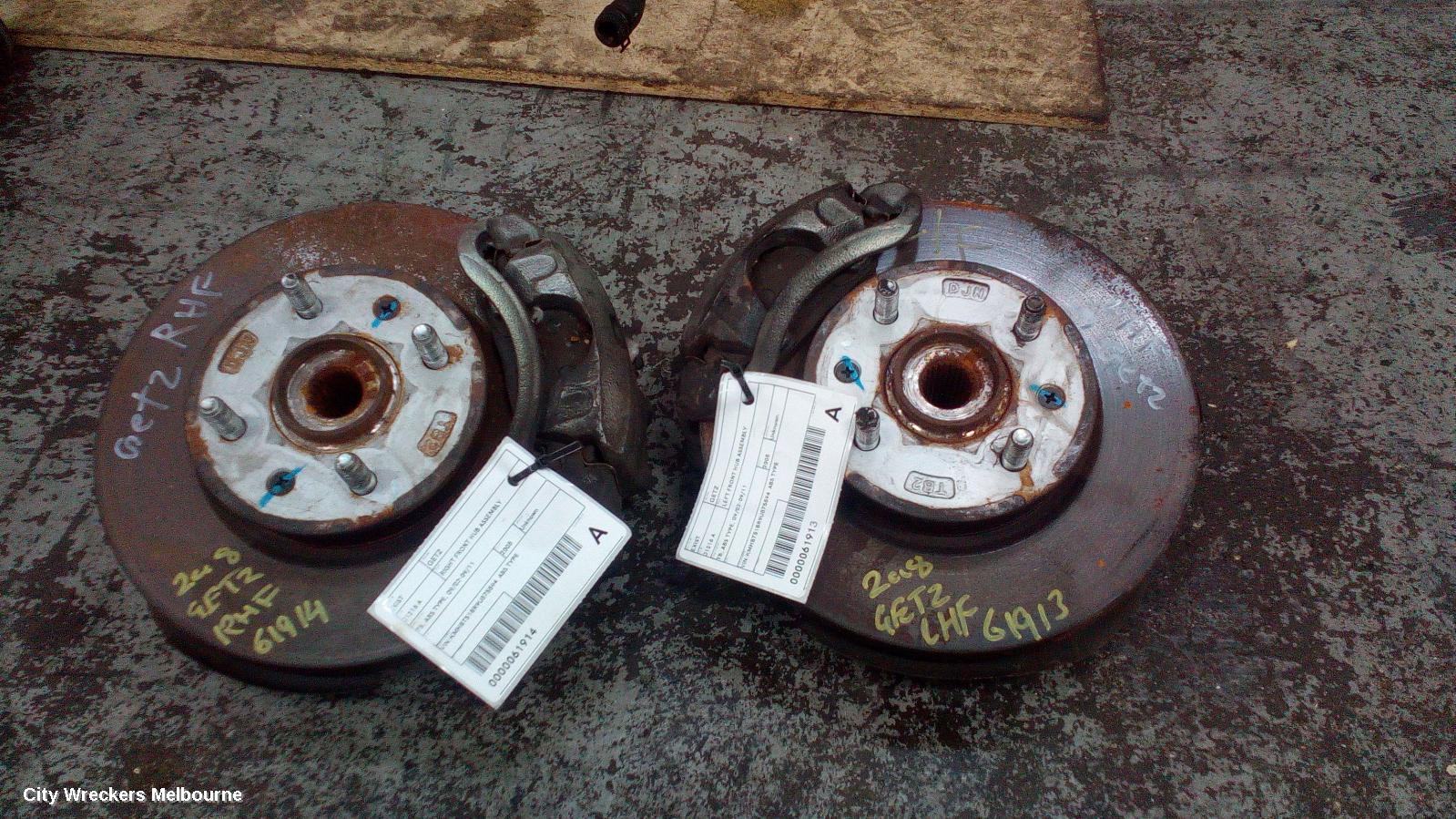 HYUNDAI GETZ LEFT FRONT HUB ASSEMBLY, TB, ABS TYPE, 14IN DISC TYPE, 09/2002 - 09/2011 - Image 2