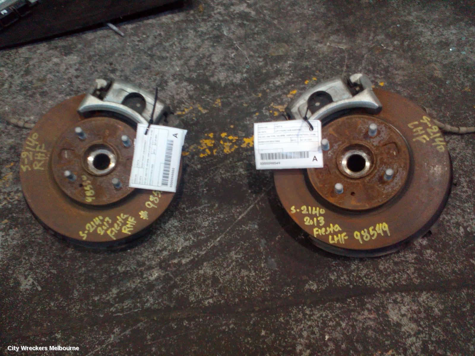 FORD FIESTA RIGHT FRONT HUB ASSEMBLY, WS-WZ, ABS TYPE, VIN MNB, 100PCD STUD PATTERN, 07/2008 - 12/2019 - Image 2