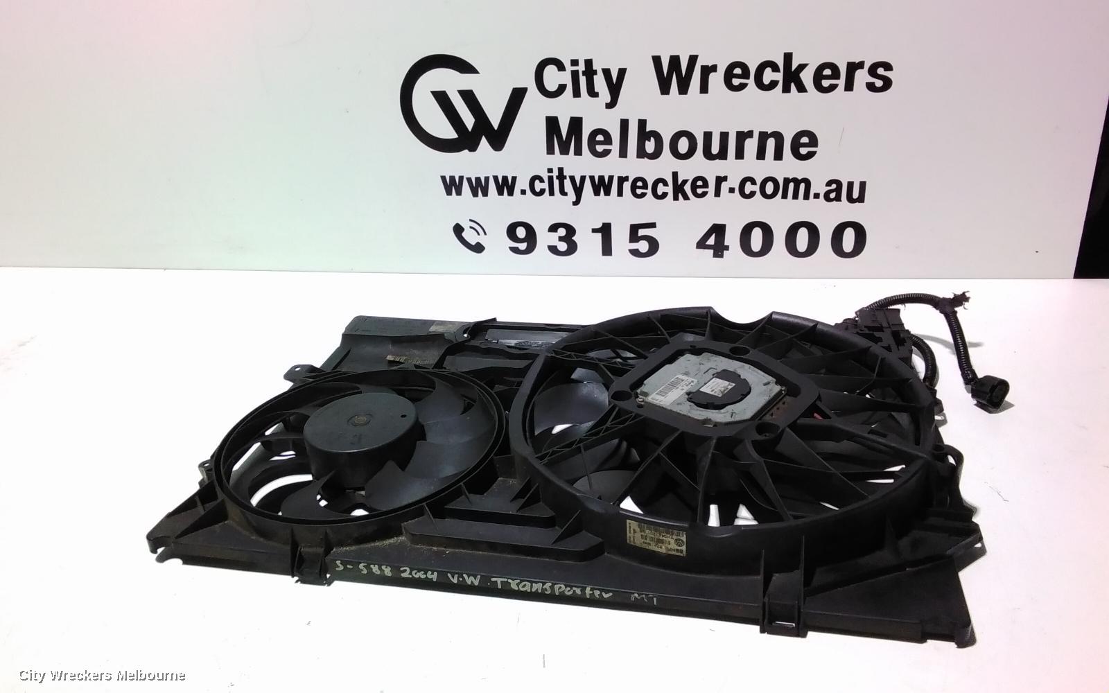 VOLKSWAGEN TRANSPORTER FAN, DUAL FAN ASSY, 2.5, DIESEL, T5, 08/2004 - 02/2010 - Image 2