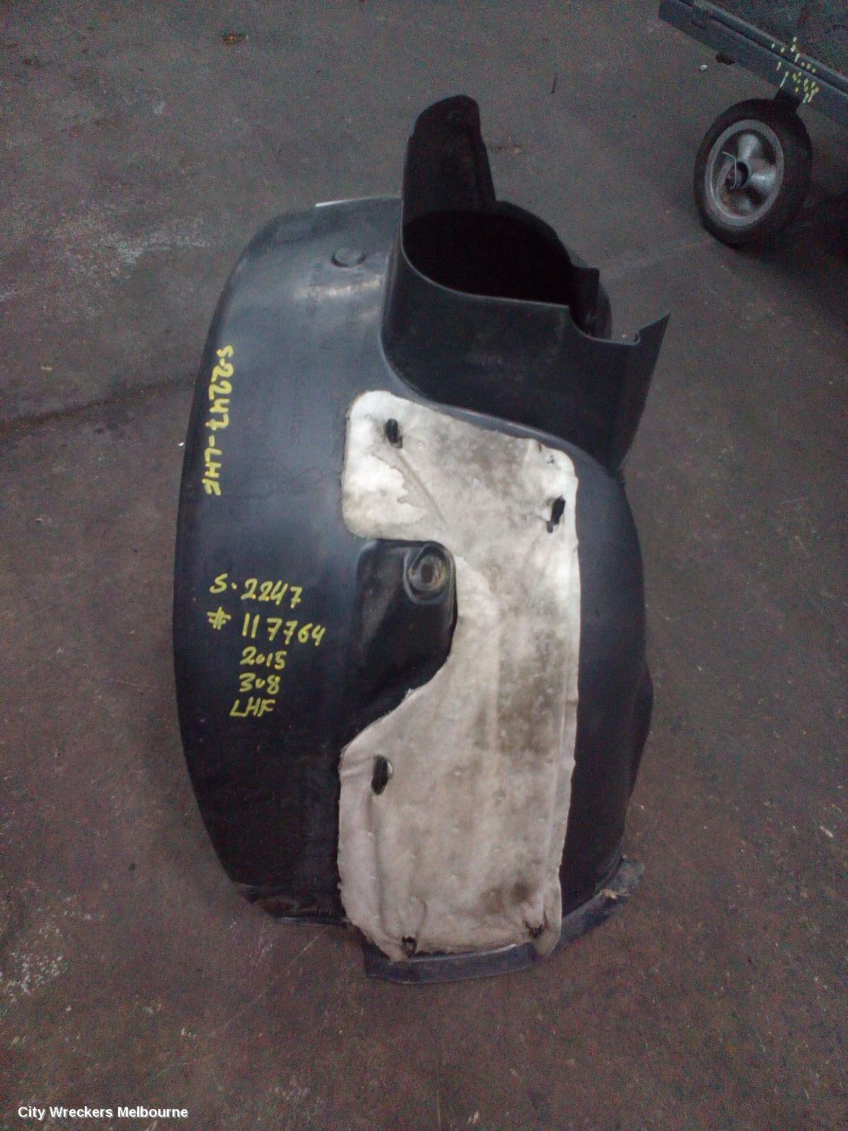 PEUGEOT 308 LEFT GUARD LINER, FRONT, T9, HATCH/WAGON, 10/2014 - 06/2017 - Image 2