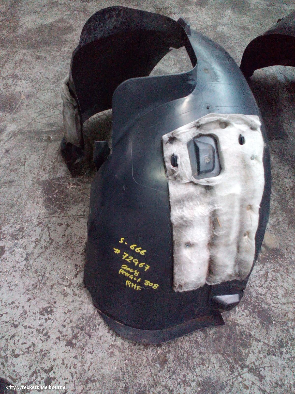 PEUGEOT 308 RIGHT GUARD LINER, T7, 09/2007 - 09/2014 - Image 3