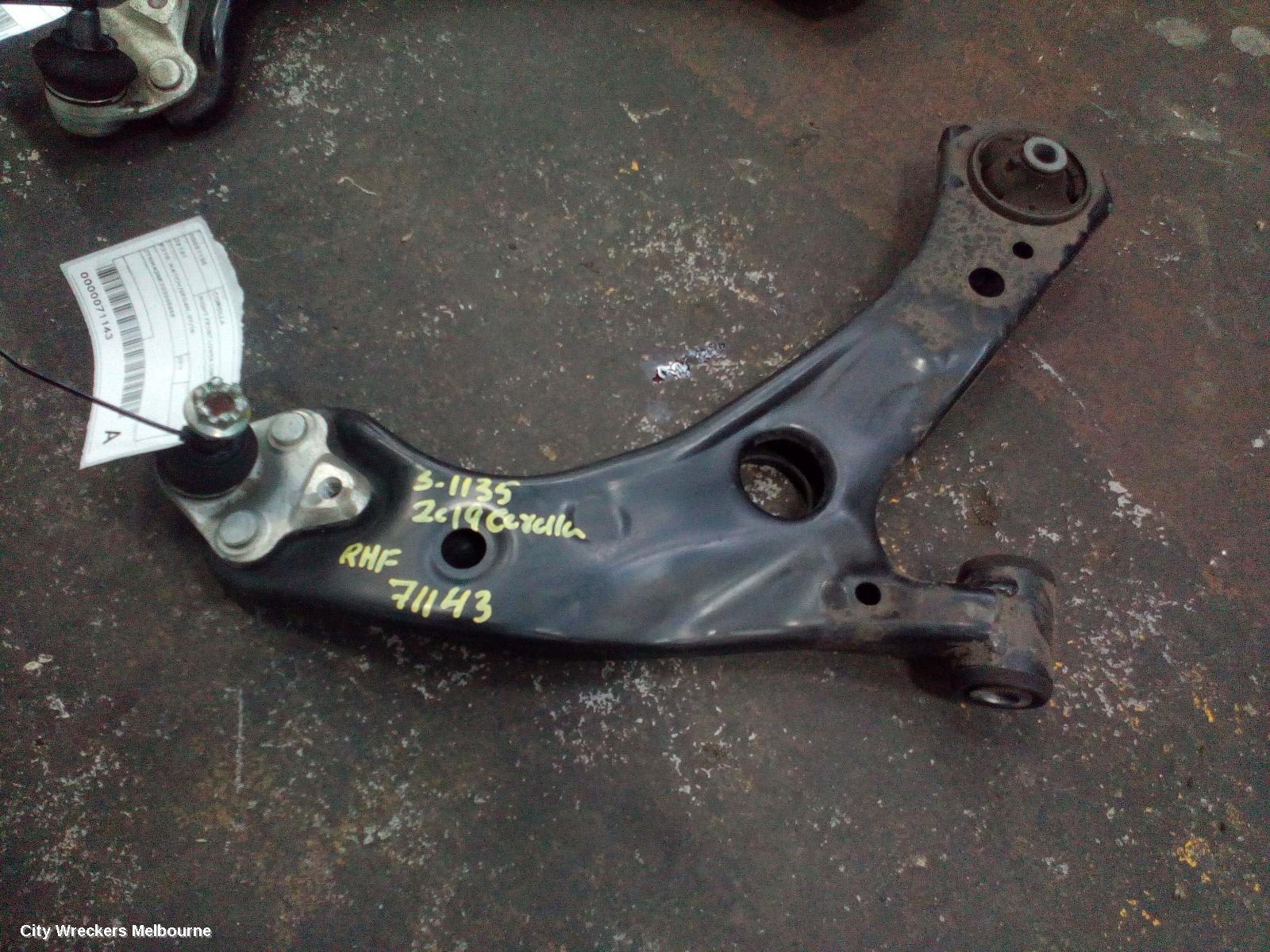 TOYOTA COROLLA RIGHT FRONT LOWER CONTROL ARM, E210, HATCH/SEDAN, 07/2018 ONWARDS - Image 1