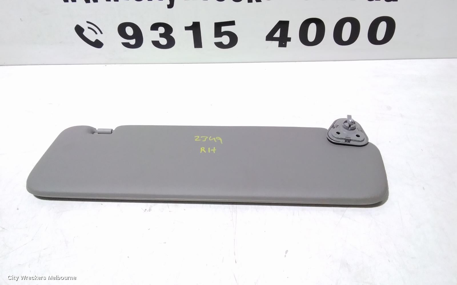 LDV G10 SUNVISOR, SV7C, RH SIDE, NON MIRROR TYPE, VAN, 04/2015 ONWARDS - Image 2