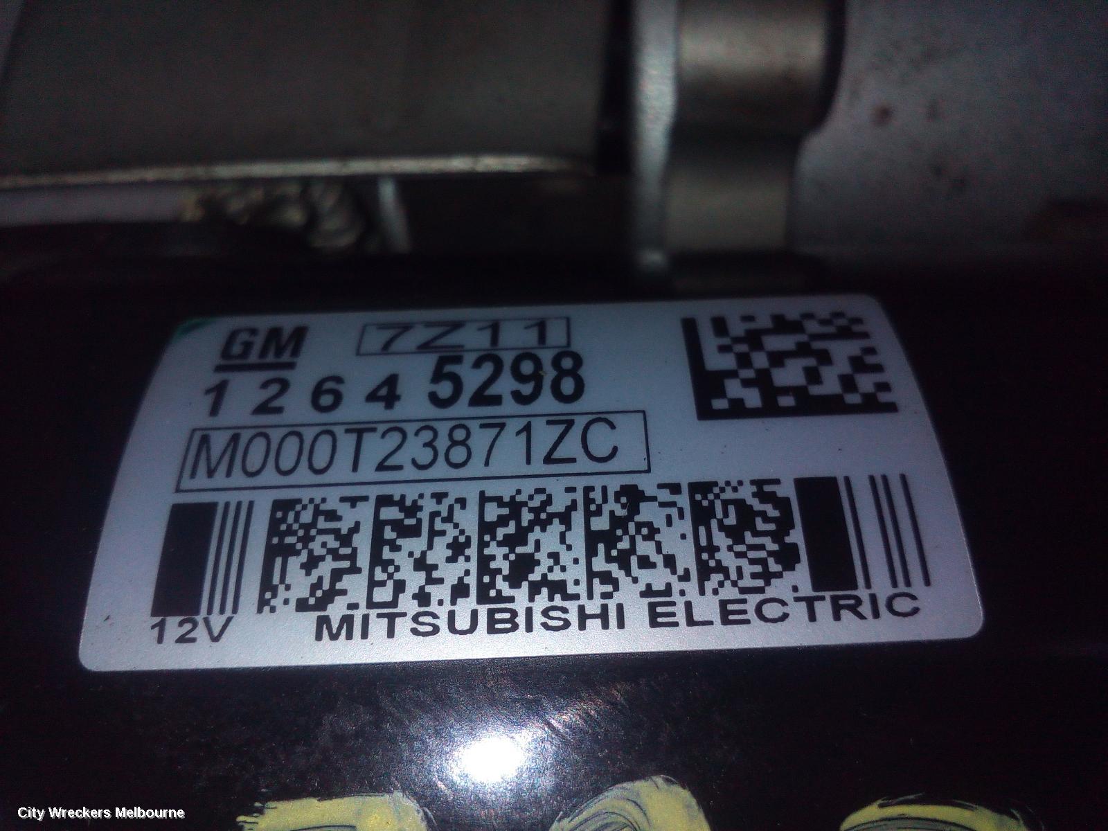 HOLDEN CAPTIVA STARTER, PETROL, 3.0, CG, 01/2011 - 06/2018 - Image 3