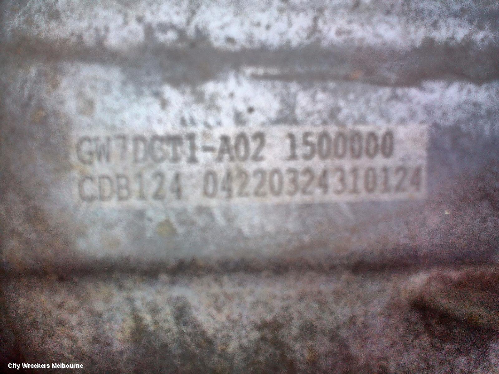 HAVAL H6 TRANS/GEARBOX, AUTO, 2WD, PETROL, 2.0, TURBO, B01, 02/2021 ONWARDS - Image 2