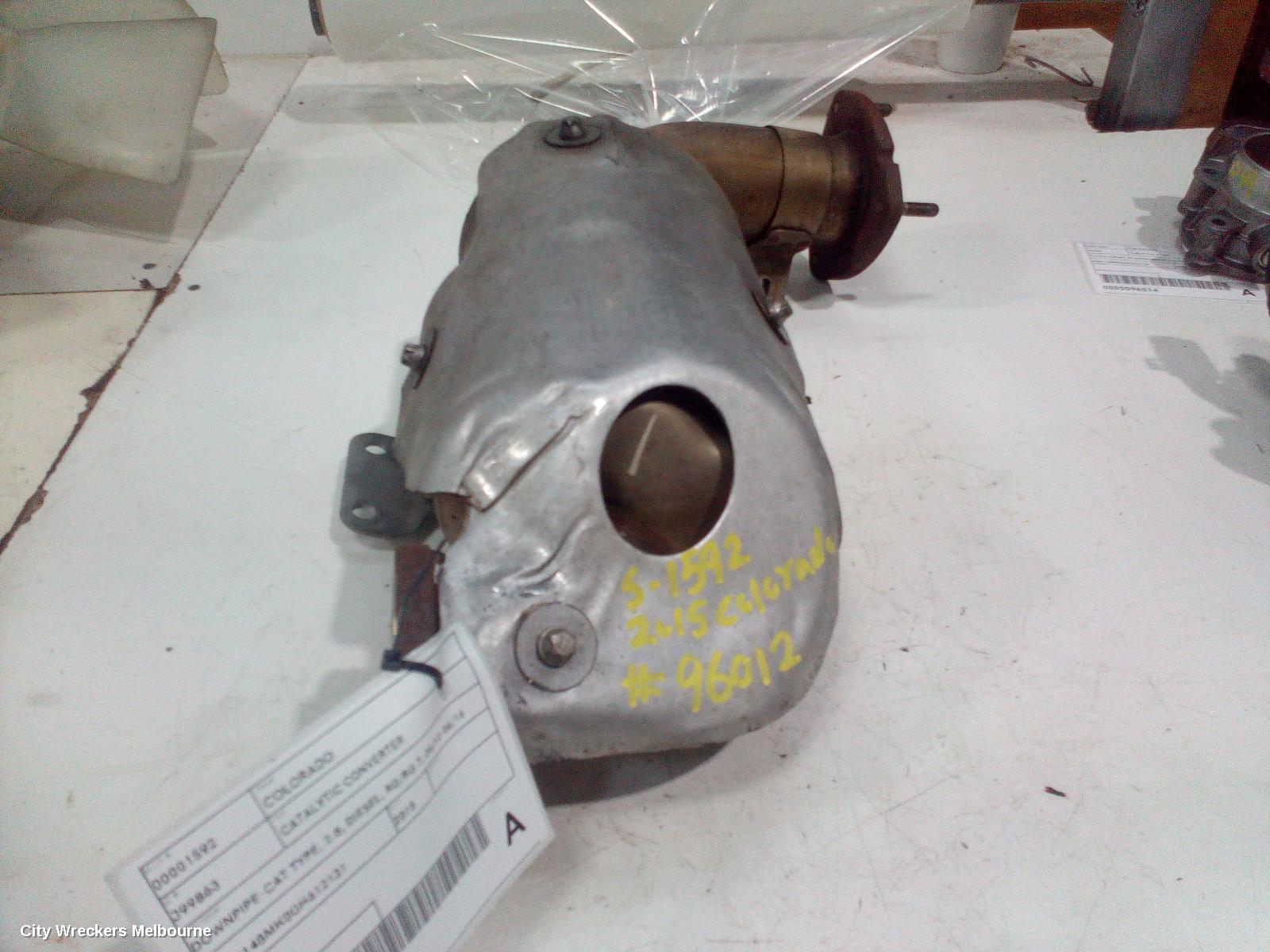 HOLDEN COLORADO CATALYTIC CONVERTER, DOWNPIPE-CAT TYPE, 2.8, DIESEL, RG/RG 7, 06/2012 - 06/2016 - Image 2