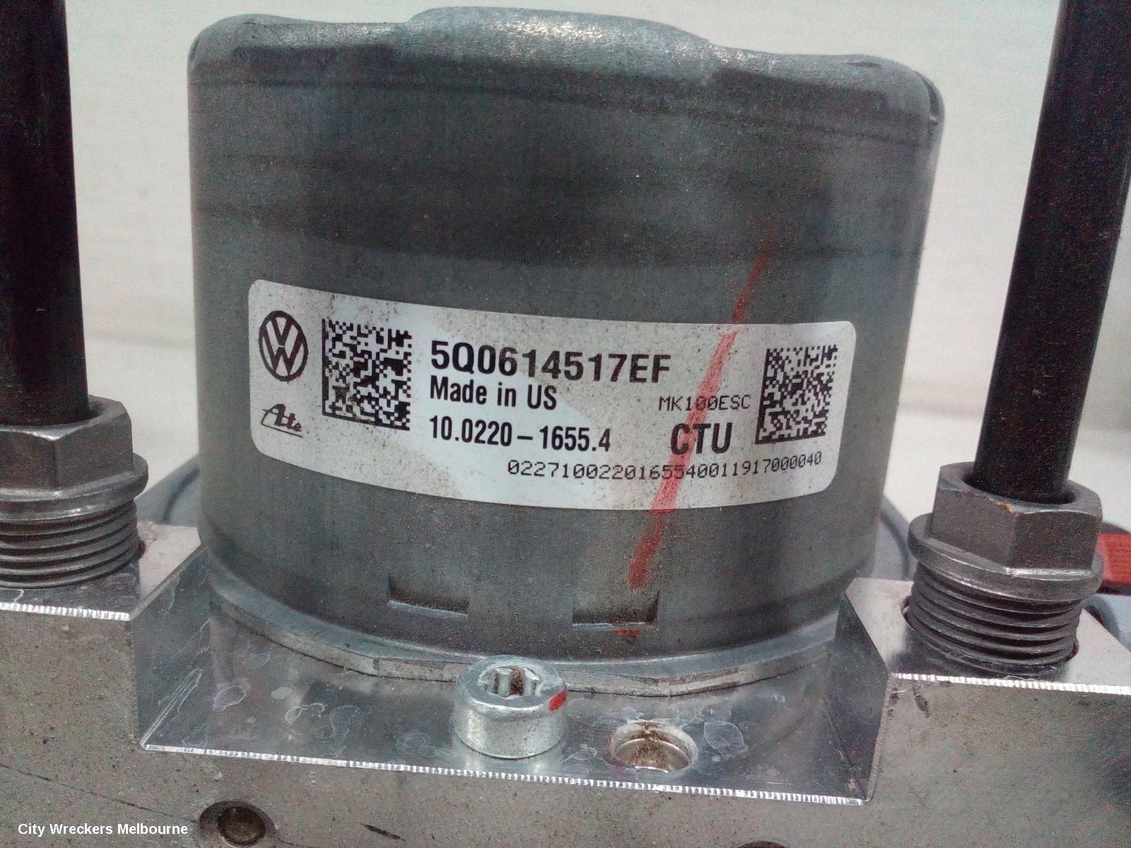 VOLKSWAGEN TIGUAN ABS PUMP/MODULATOR, P/N, 5Q0614517EF, 5NA, 06/2016 ONWARDS - Image 3