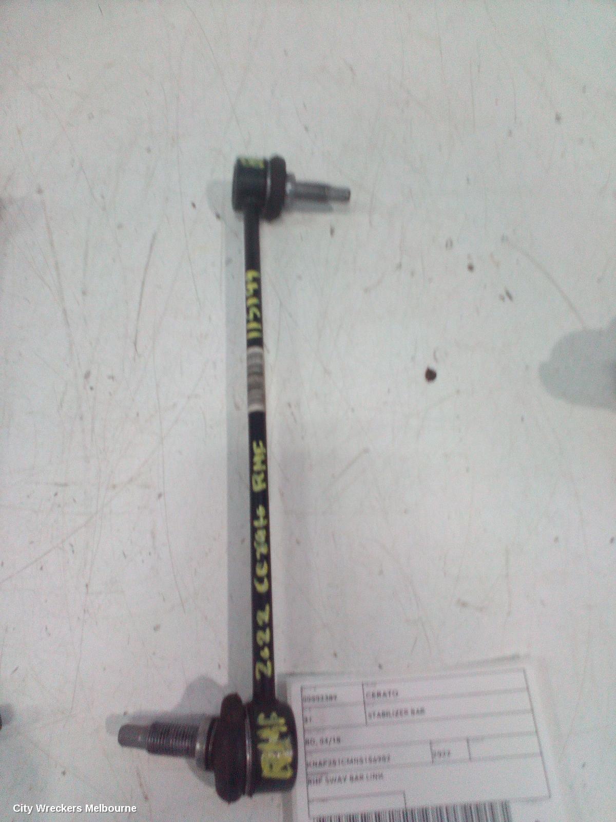 KIA CERATO STABILISER BAR, BD, 04/2018 - 09/2024 - Image 1