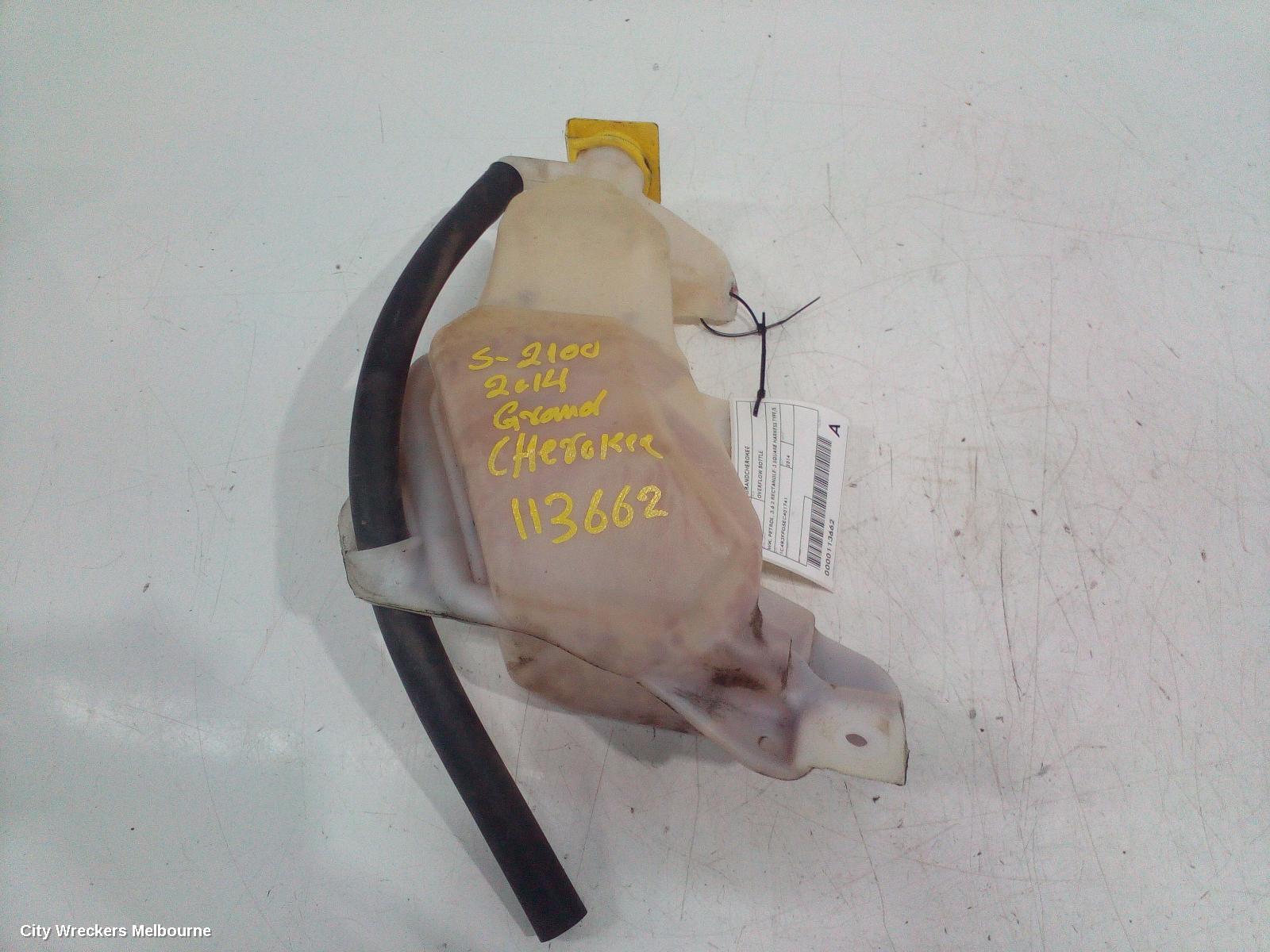 JEEP GRANDCHEROKEE OVERFLOW BOTTLE, WK, PETROL, 3.6 2 RECTANGLE-3 SQUARE HARNESS TYPE/5.7/6.2/6.4, OVERFLOW BOTTLE, 10/2010 - 02/2022 - Image 1