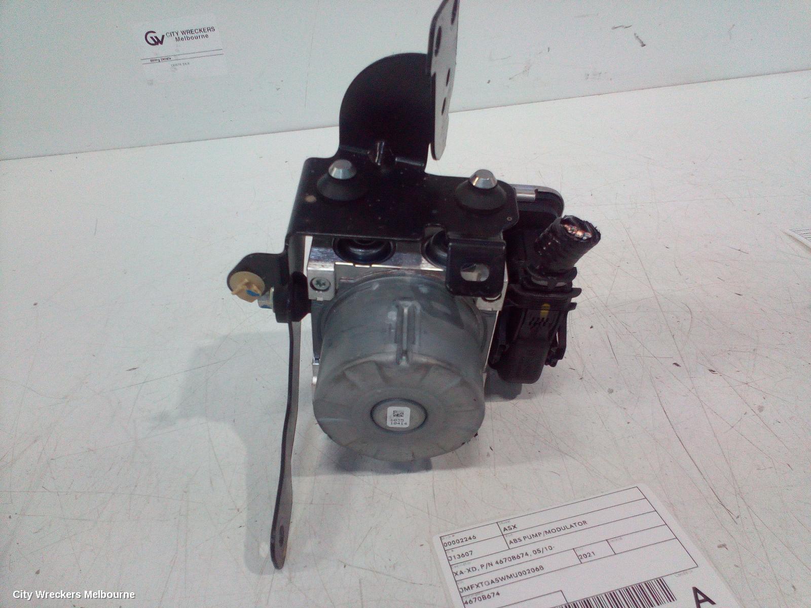 MITSUBISHI ASX ABS PUMP/MODULATOR, XA-XD, P/N 4670B674, 05/2010 ONWARDS - Image 3