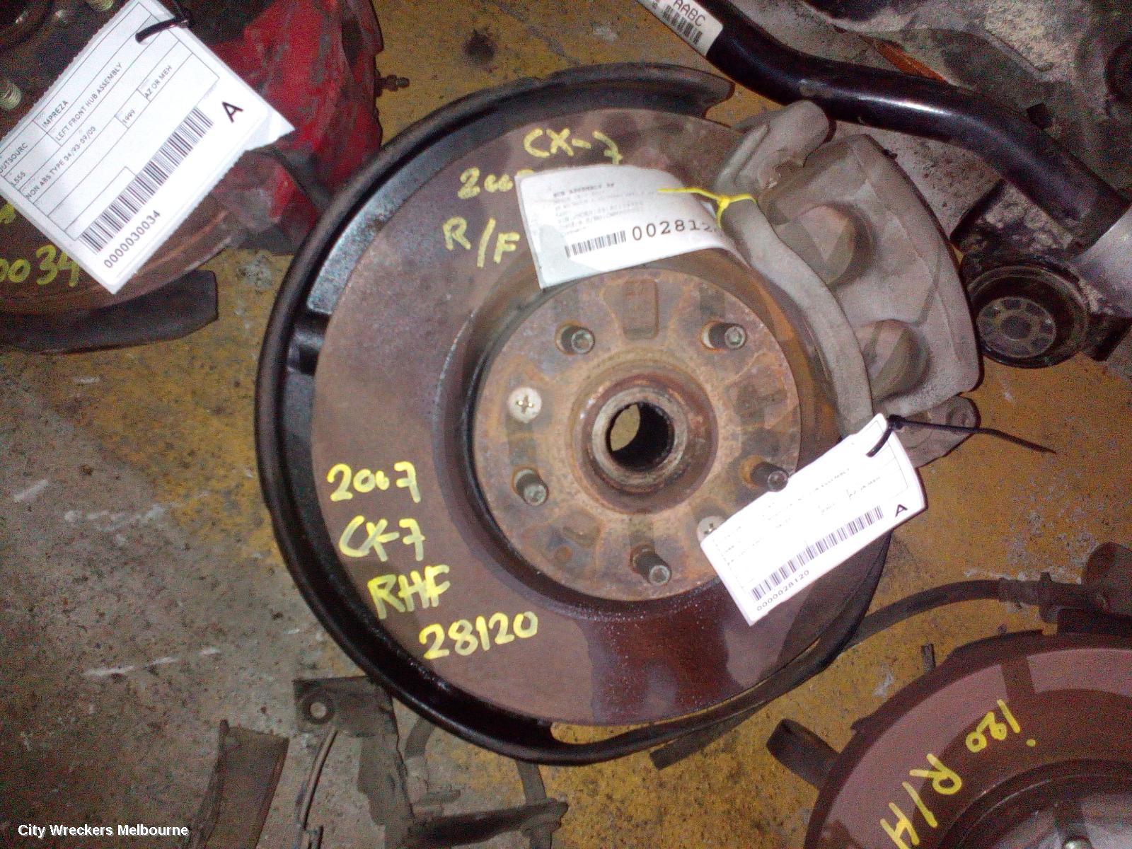 MAZDA CX7 RIGHT FRONT HUB ASSEMBLY, ER, 2WD/4WD, 11/2006 - 02/2012 - Image 1