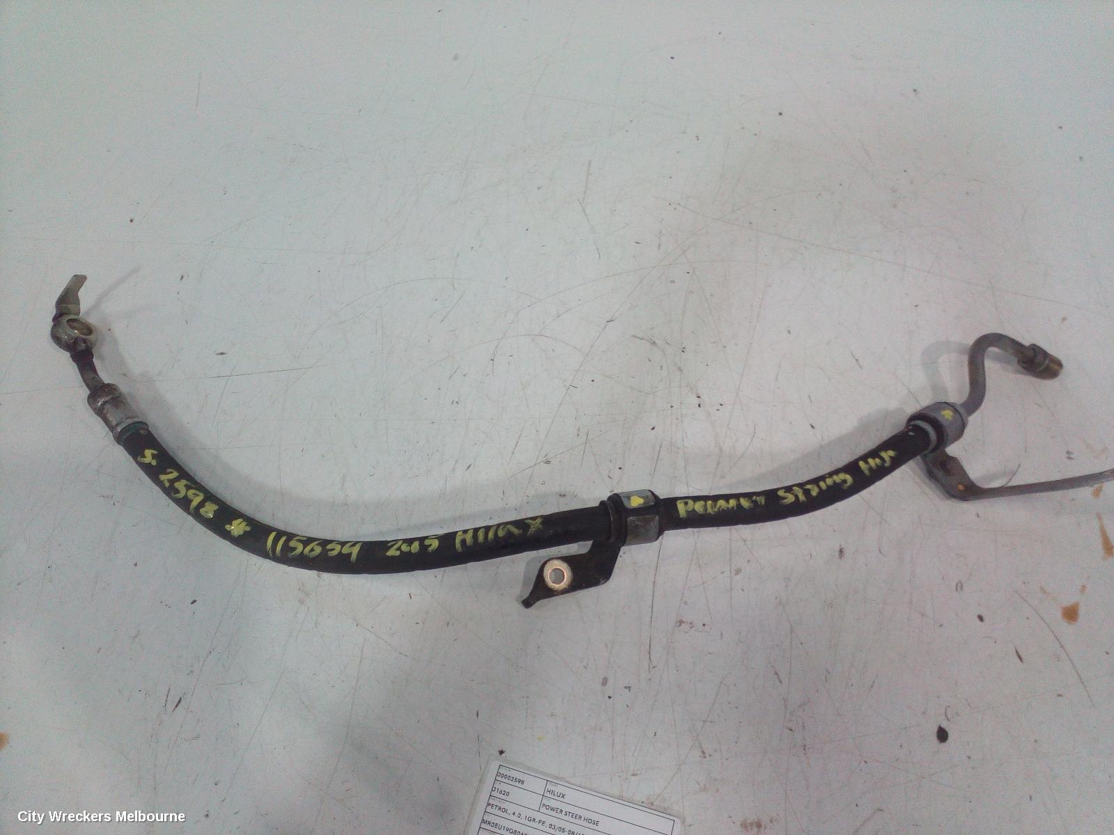 TOYOTA HILUX POWER STEER HOSE, PETROL, 4.0, 1GR-FE, HIGH PRESSURE LINE, 02/2005 - 08/2015 - Image 3