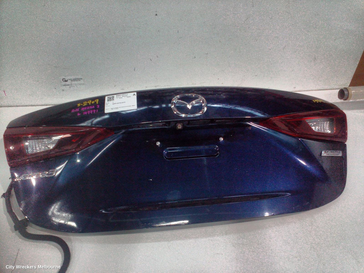 MAZDA 3 BOOTLID/TAILGATE, BOOTLID, BM-BN, NON SPOILER, W/ REVERSE CAMERA TYPE, 11/2013 - 02/2019 - Image 2