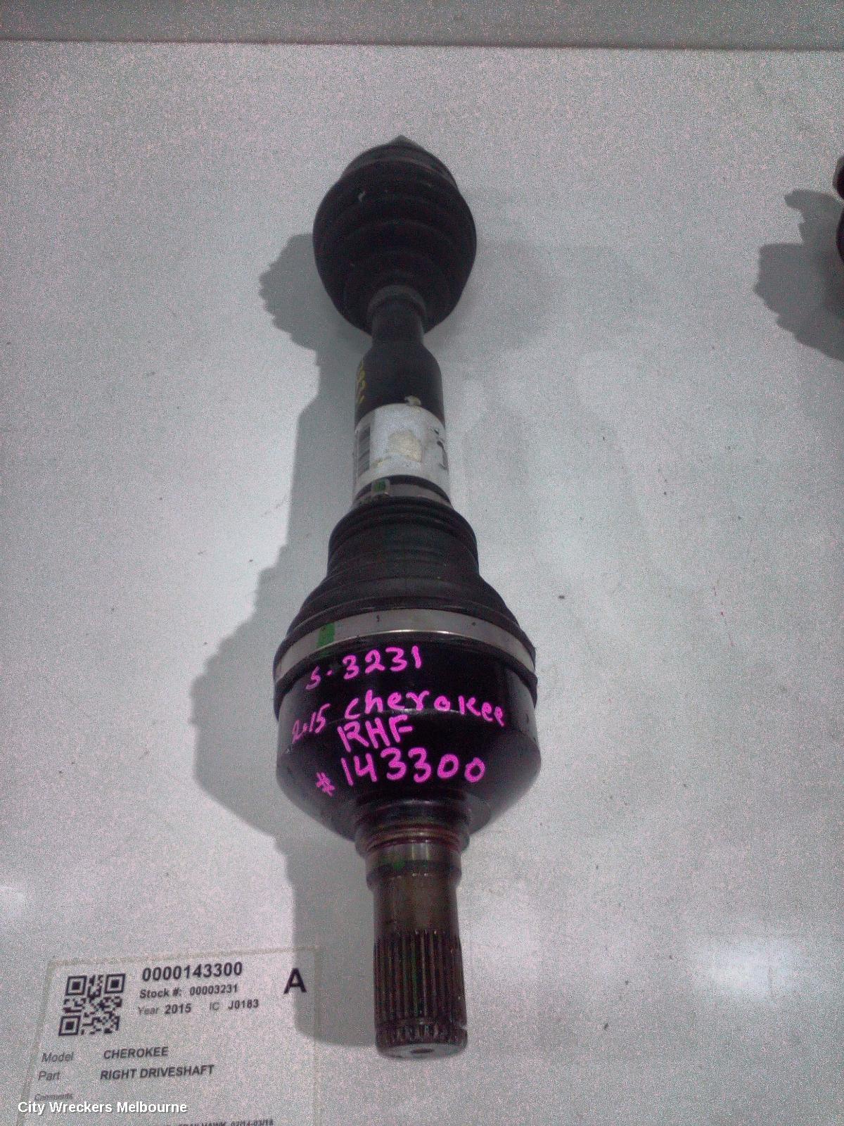JEEP CHEROKEE RIGHT DRIVESHAFT, FRONT, PETROL, 3.2, KL, TRAILHAWK, 02/2014 - 03/2018 - Image 1