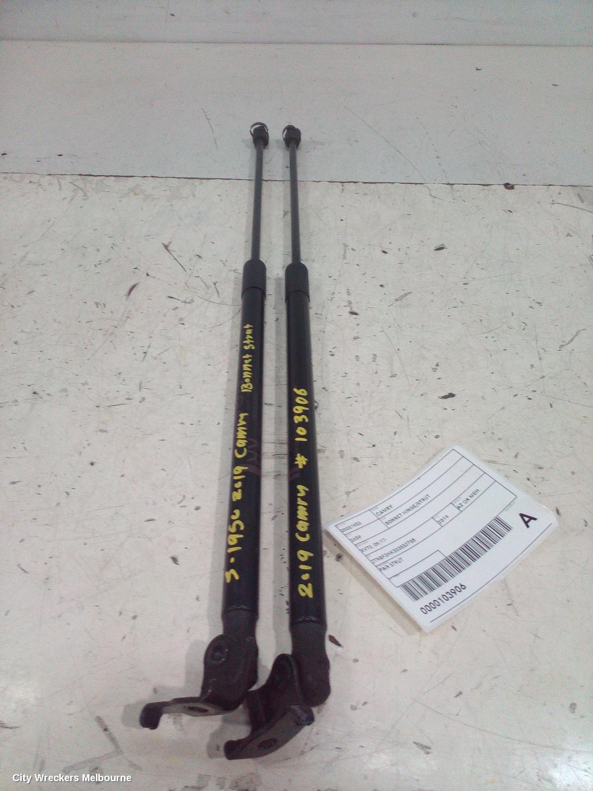 TOYOTA CAMRY BONNET HINGE/STRUT, XV70, STRUT (PAIR), 09/2017 - 05/2024 - Image 1