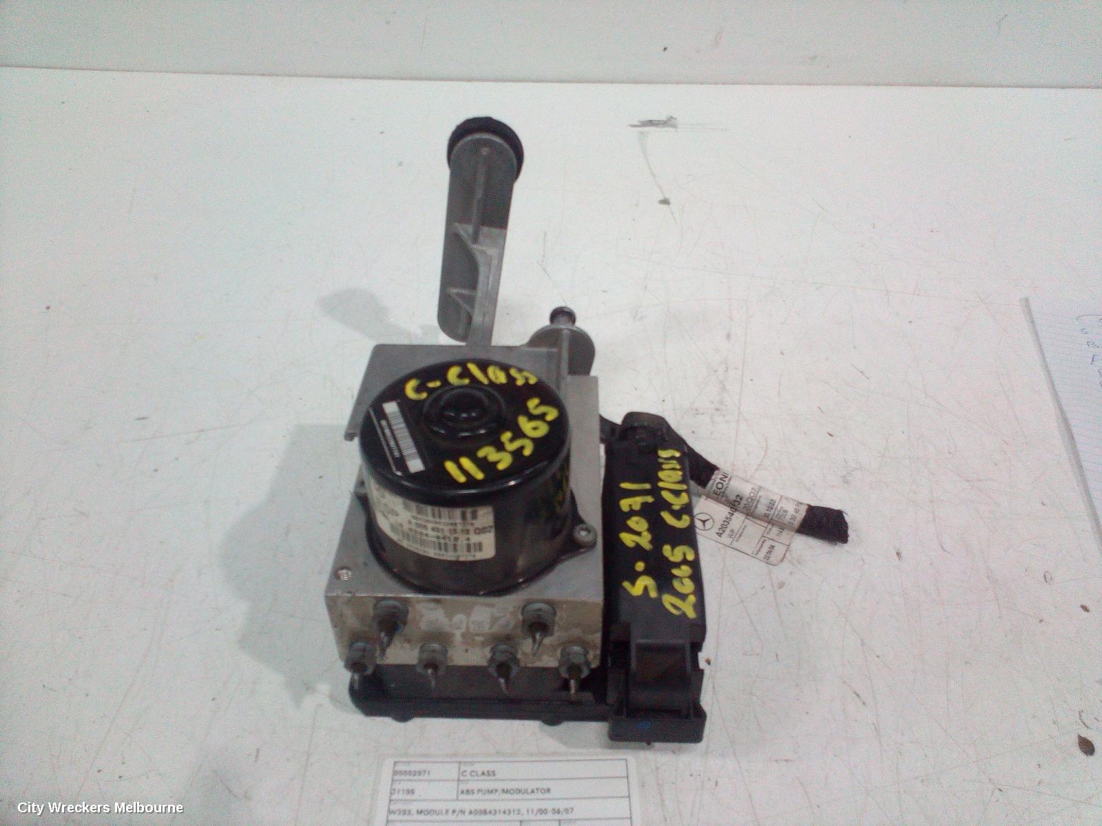 MERCEDES C CLASS ABS PUMP/MODULATOR, W203, MODULE P/N A0054314312, 11/2000 - 06/2007 - Image 1