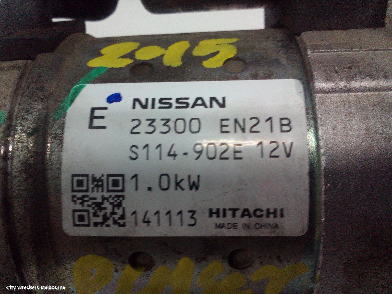 NISSAN PULSAR STARTER, PETROL, 1.8, MRA8DE, B17/C12, 12/2012 - 12/2017 - Image 3