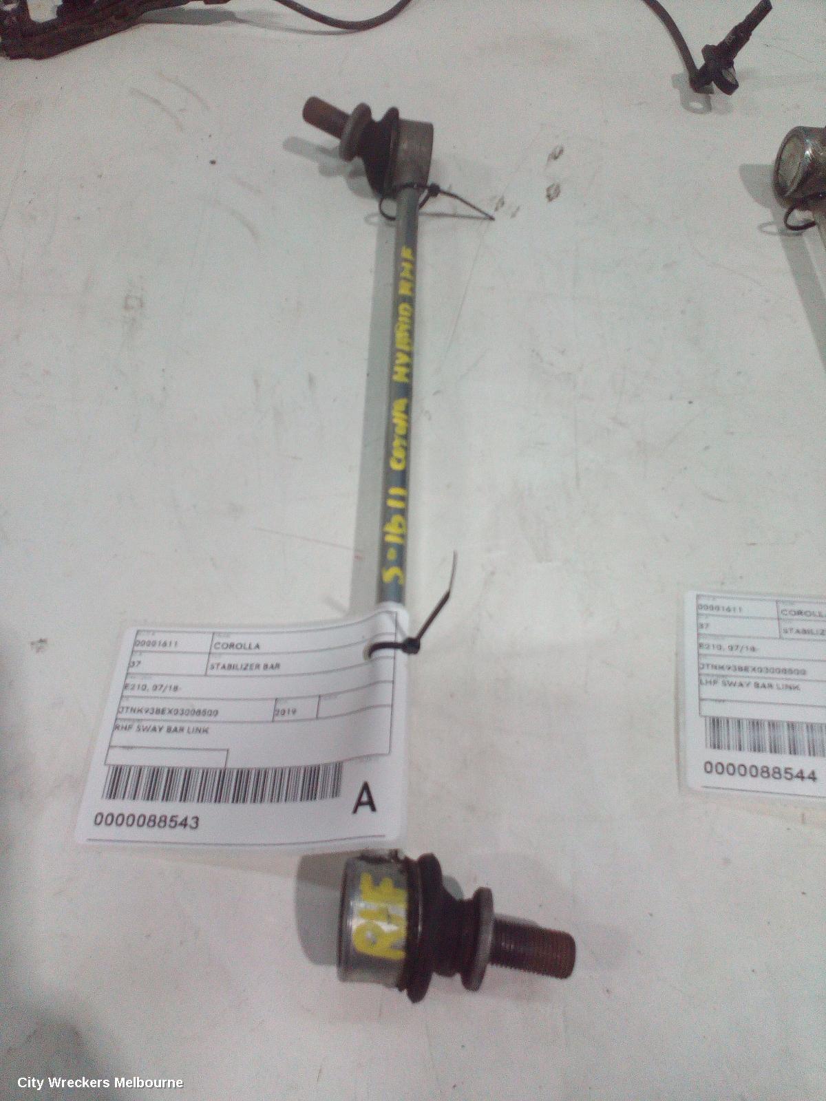 TOYOTA COROLLA STABILISER BAR, E210, HATCH, 07/2018 ONWARDS - Image 2