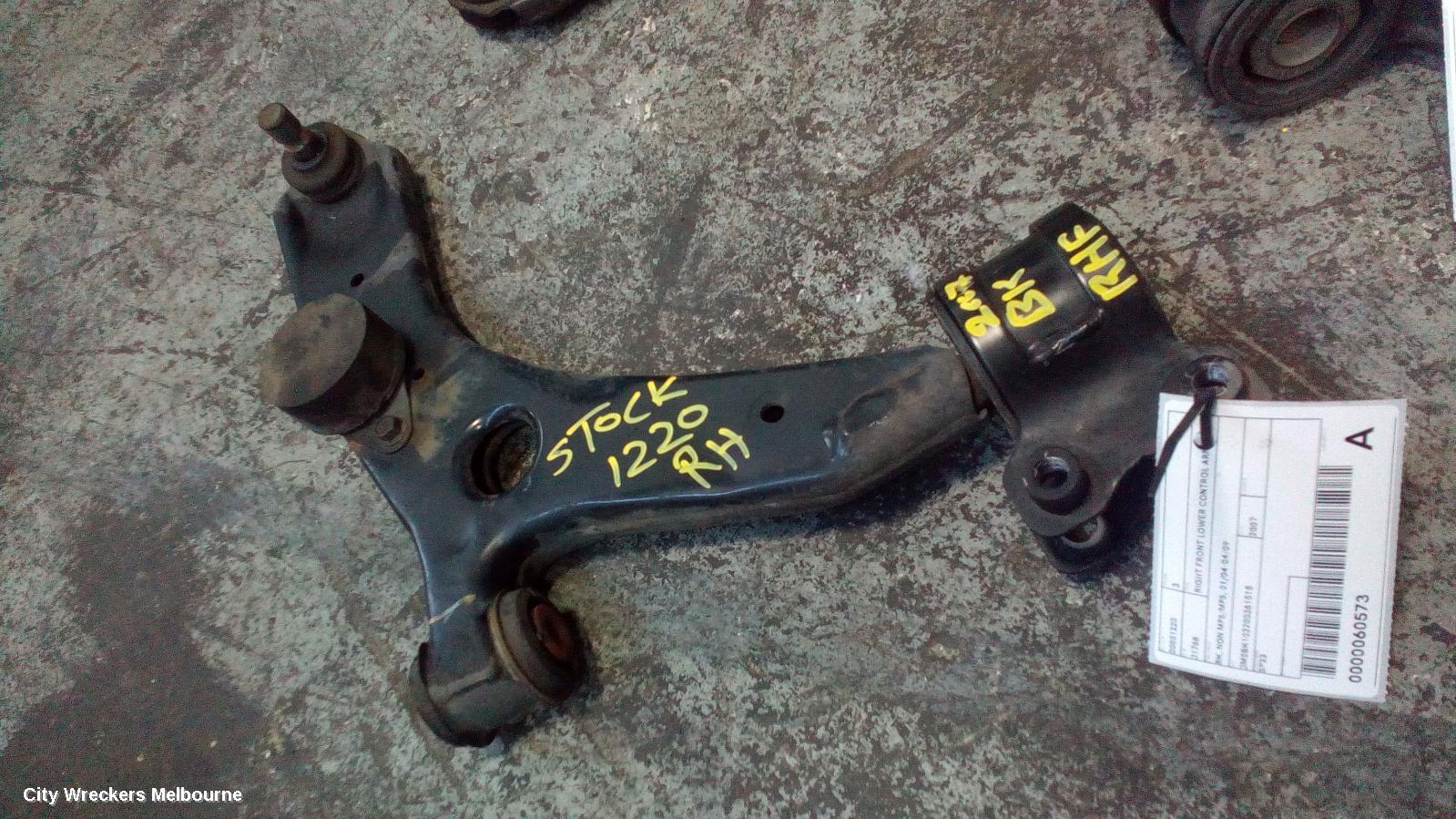 MAZDA 3 RIGHT FRONT LOWER CONTROL ARM, BK, NON MPS/MPS, 01/2004 - 04/2009 - Image 1