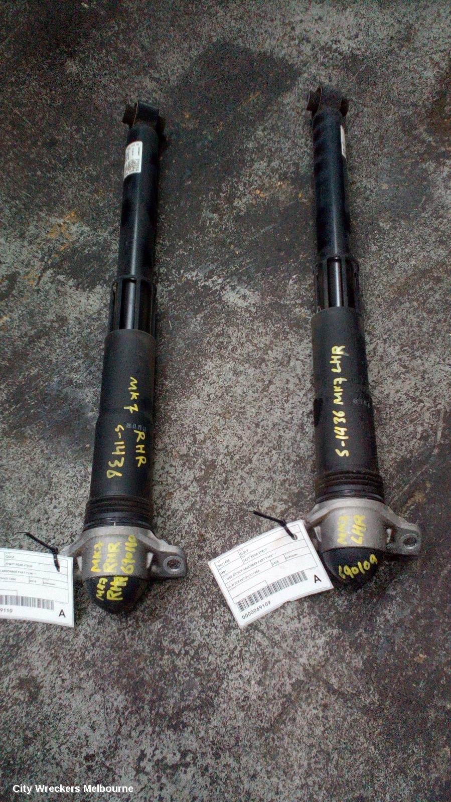 VOLKSWAGEN GOLF LEFT REAR STRUT, ***USE SHOCK ABSORBER PART TYPE*** - Image 3