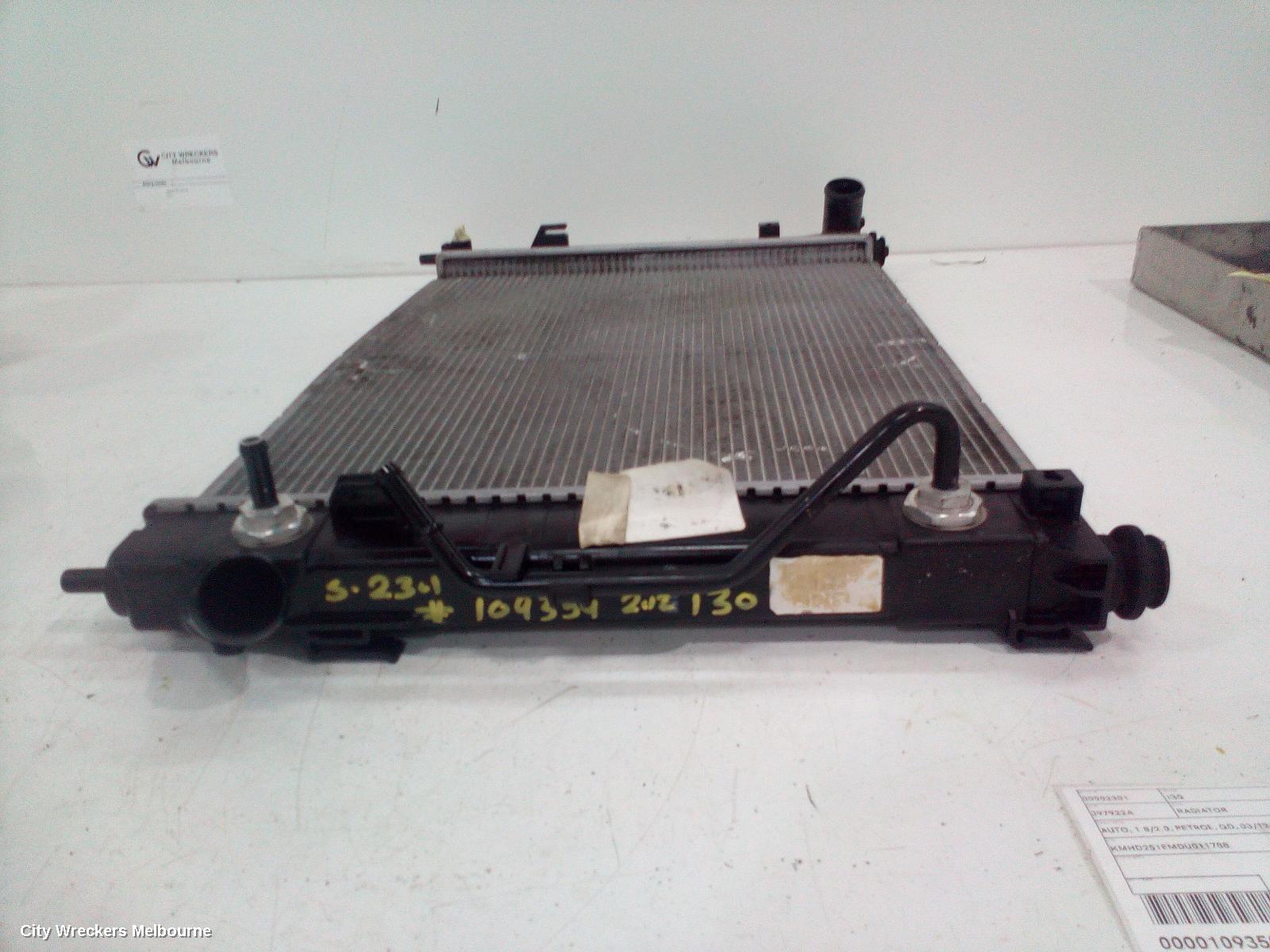 HYUNDAI I30 RADIATOR, AUTO, 1.8/2.0, PETROL, GD, 03/2012 - 03/2015 - Image 1