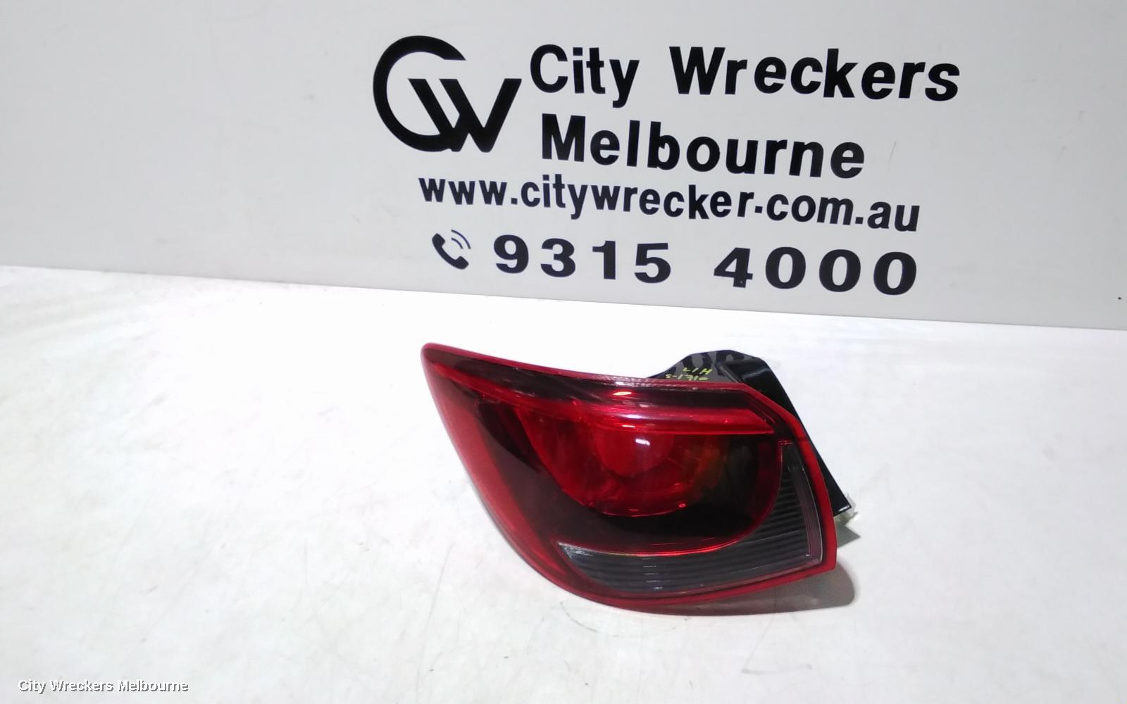 MAZDA 2 LEFT TAILLIGHT, DJ, HATCH, HALOGEN TYPE, 09/2014 ONWARDS - Image 1