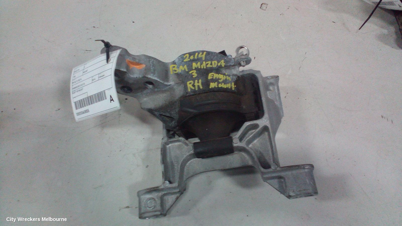 MAZDA 3 MOUNT, ENGINE MOUNT (RH SIDE), UPPER, PETROL, 2.0, PE, SKYACTIV-G, BM-BN, 11/2013 - 02/2019 - Image 2