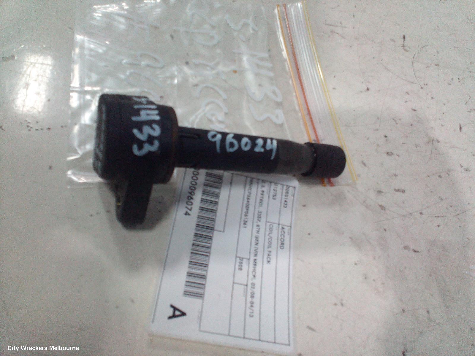 HONDA ACCORD COIL/COIL PACK, 3.5, PETROL, J35Z, 8TH GEN (VIN MRHCP), 02/2008 - 04/2013 - Image 2